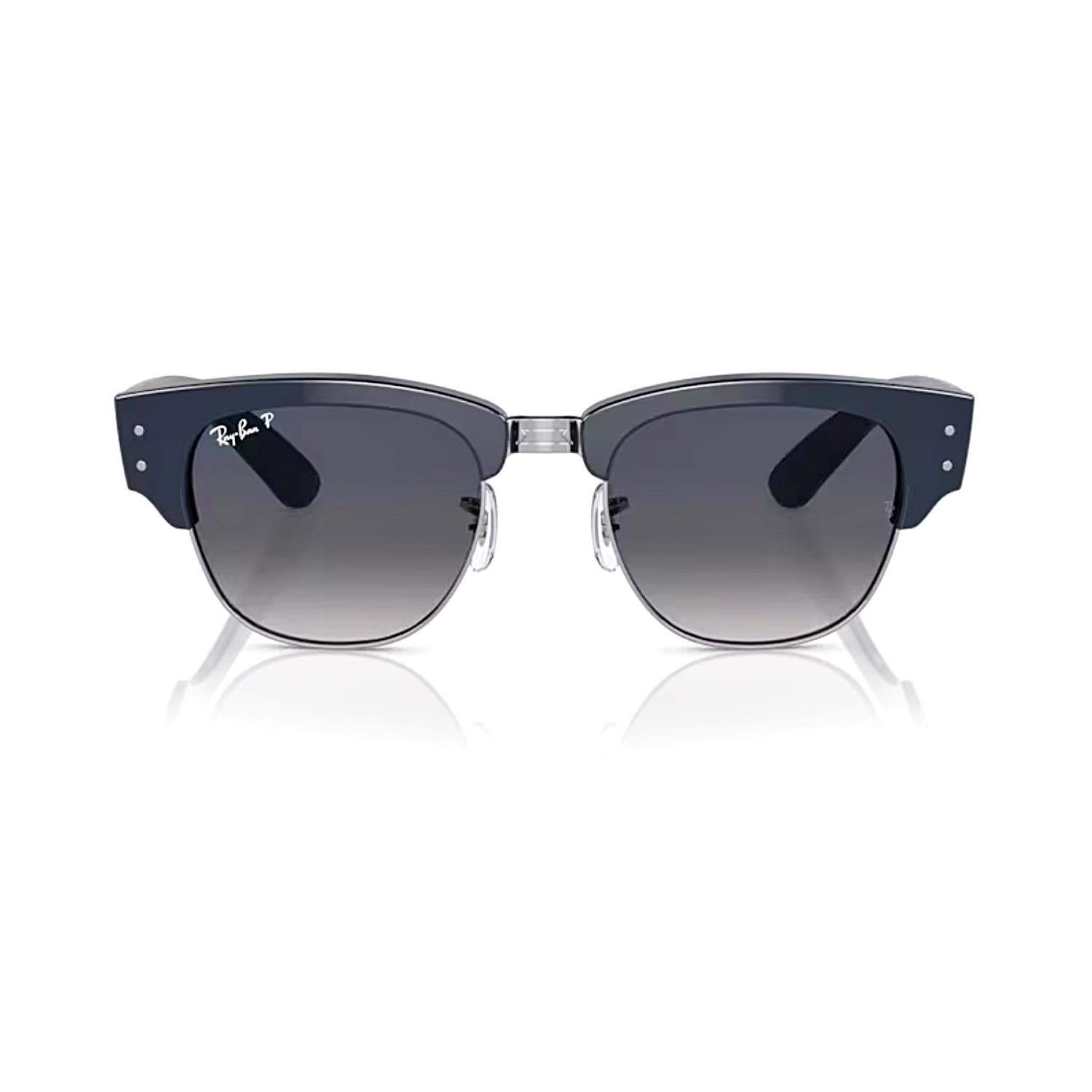 Ray Ban RB 0316S 136678 53 Mega Clubmaster Polarize Unisex Kare Lacivert Kemik Güneş Gözlüğü