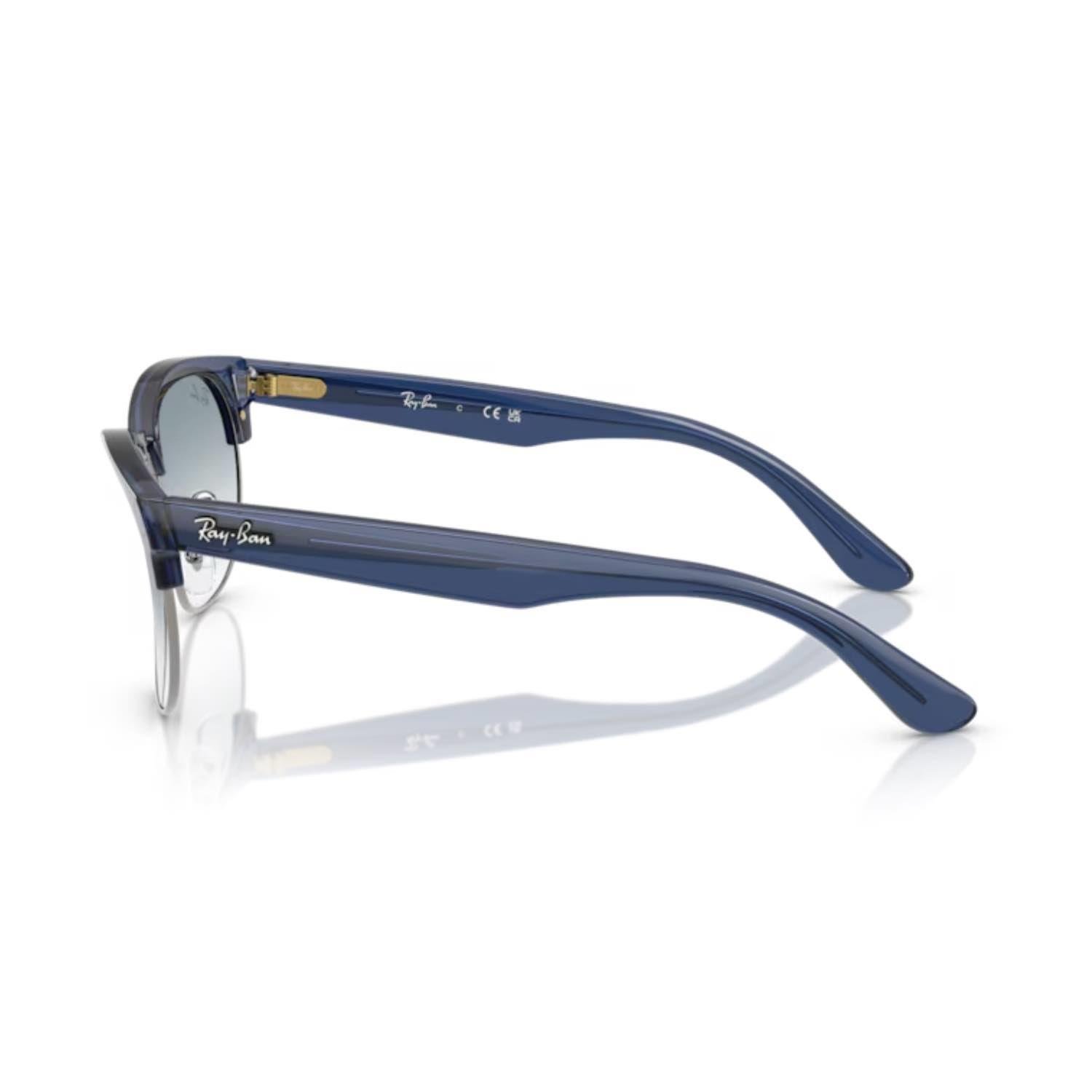 Ray-Ban RB 0504S 670879 51 Clubmaster Reverse Unisex Kare Şeffaf Lacivert Kemik Güneş Gözlüğü