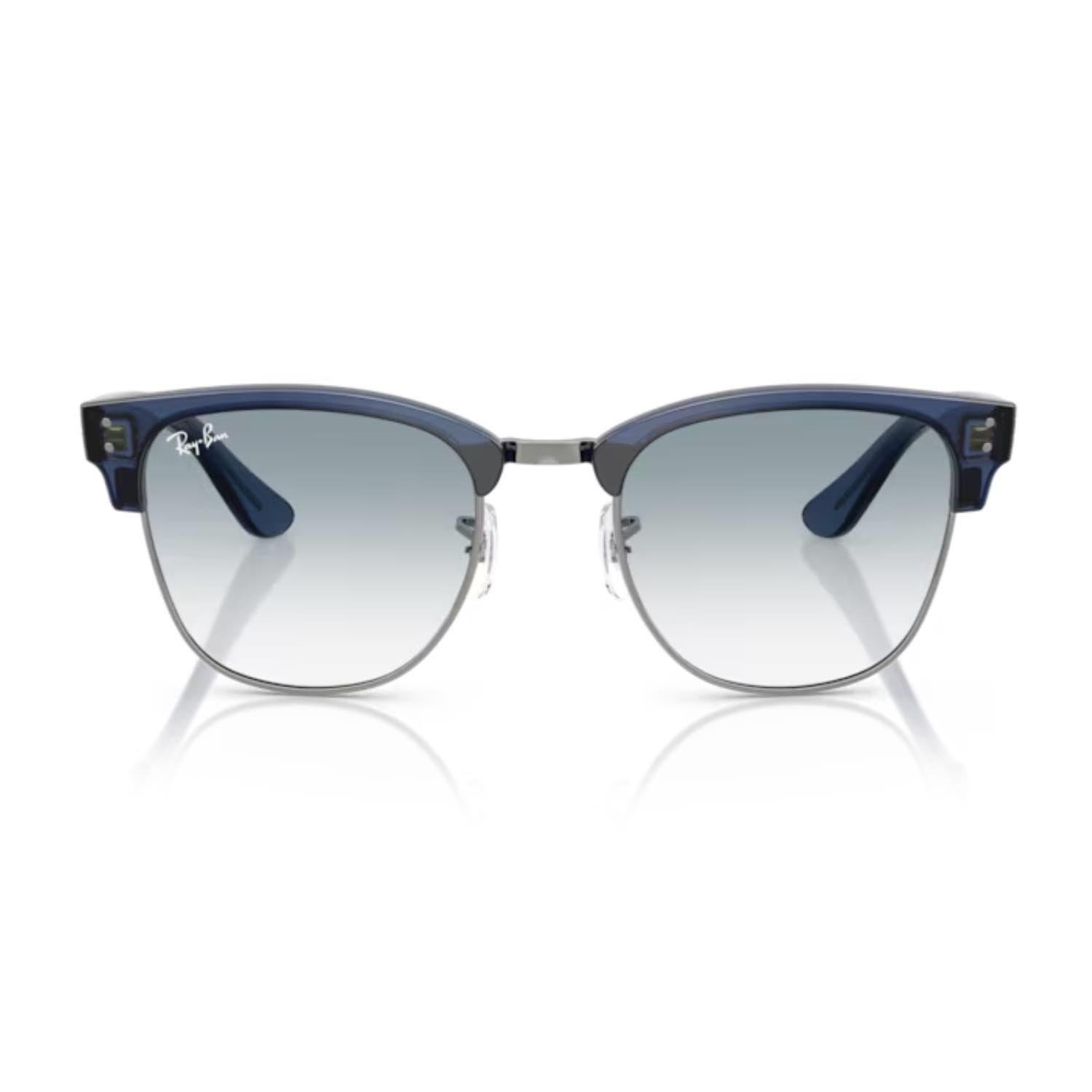 Ray-Ban RB 0504S 670879 54 Clubmaster Reverse Unisex Kare Şeffaf Lacivert Kemik Güneş Gözlüğü