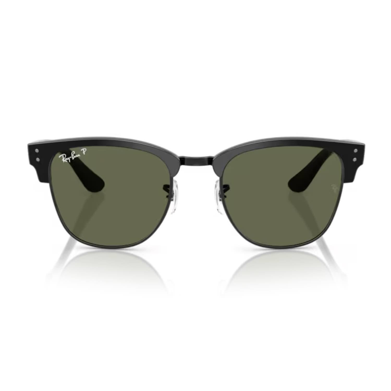 Ray-Ban RB 0504S 67839A 51 Clubmaster Reverse Polarize Unisex Kare Siyah Kemik Güneş Gözlüğü