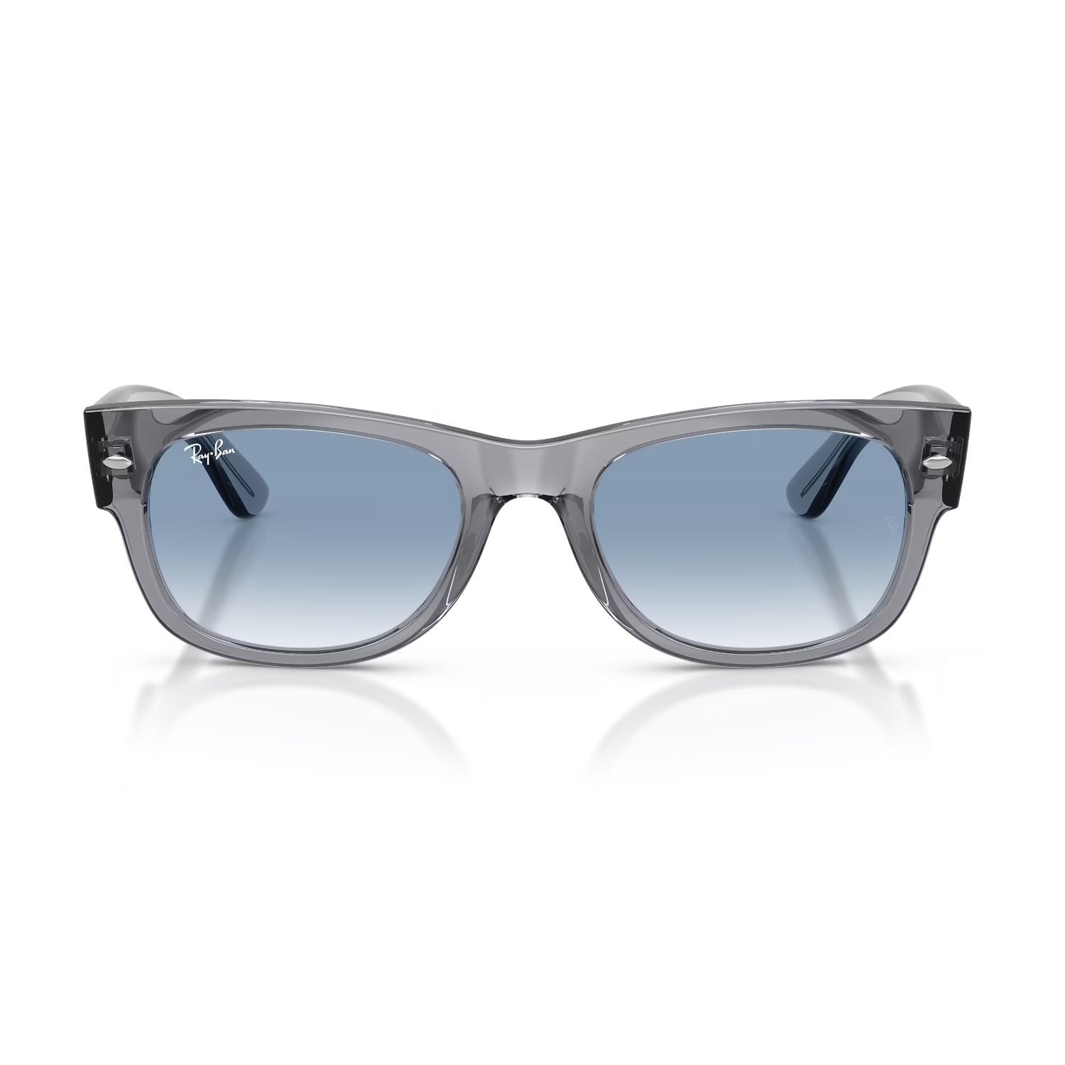 Ray-Ban RB 0832S 68463F 55 Mega Wayfarer Unisex Kare Gri Kemik Güneş Gözlüğü