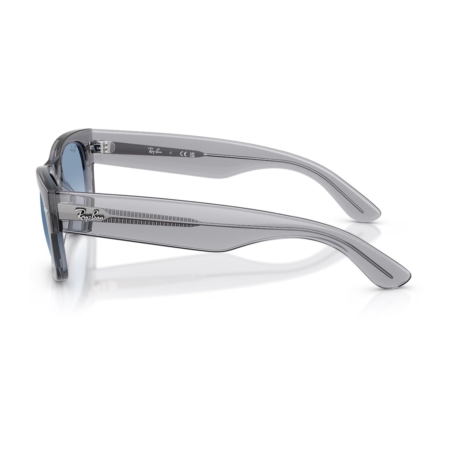 Ray-Ban RB 0832S 68463F 55 Mega Wayfarer Unisex Kare Gri Kemik Güneş Gözlüğü