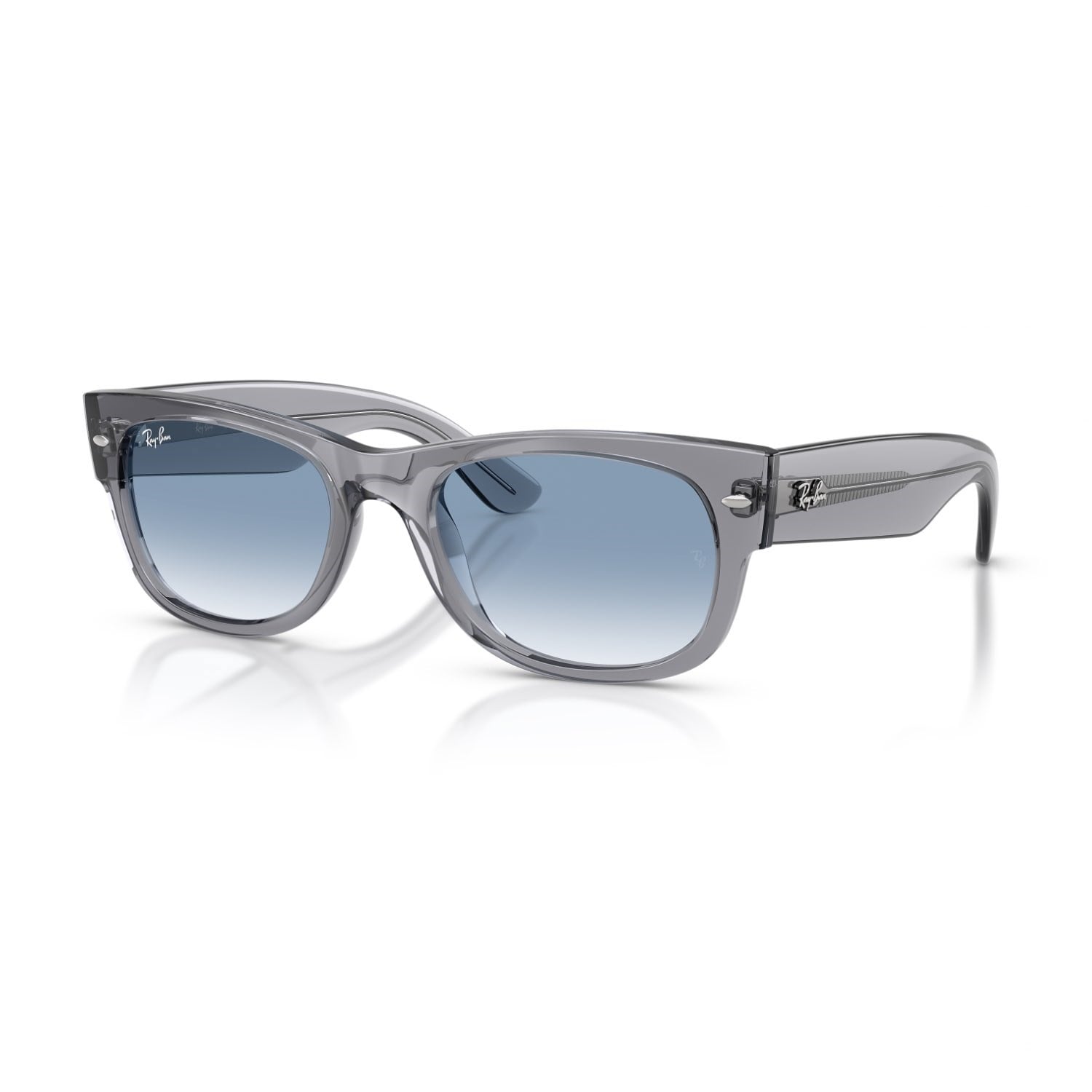 Ray-Ban RB 0832S 68463F 55 Mega Wayfarer Unisex Kare Gri Kemik Güneş Gözlüğü