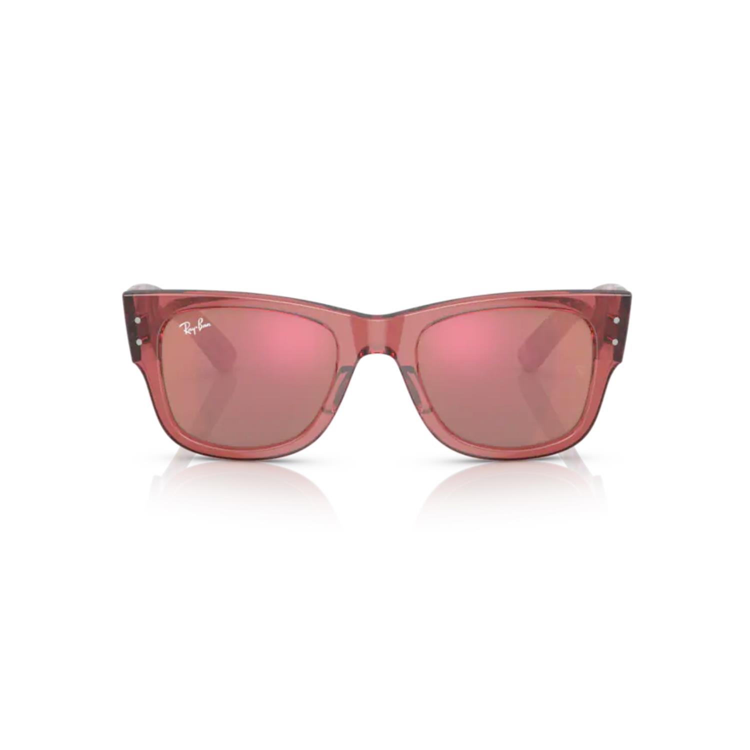 Ray-Ban RB 0840S 66372K 51 Unisex Aynalı Şeffaf Pembe Kemik Güneş Gözlüğü