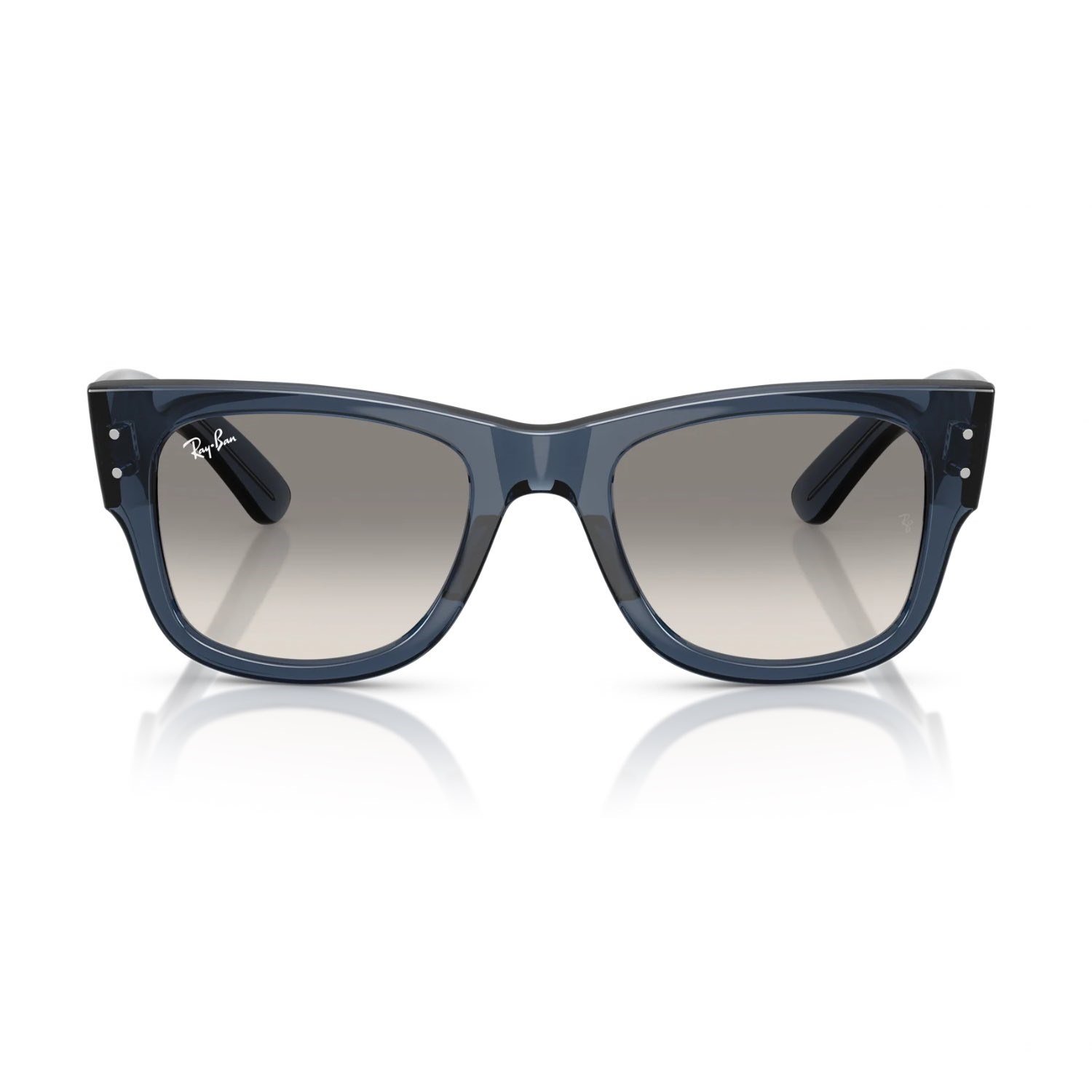 Ray-Ban RB 0840S 684532 51 Mega Wayfarer Unisex Kare Şeffaf Mavi Kemik Güneş Gözlüğü