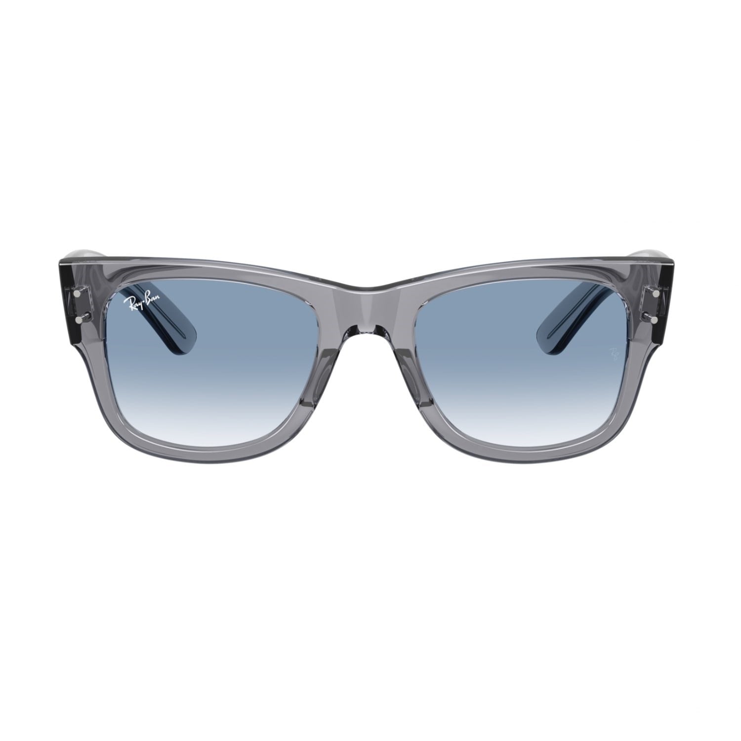 Ray-Ban RB 0840S 68463F 51 Mega Wayfarer Unisex Kare Şeffaf Gri Kemik Güneş Gözlüğü