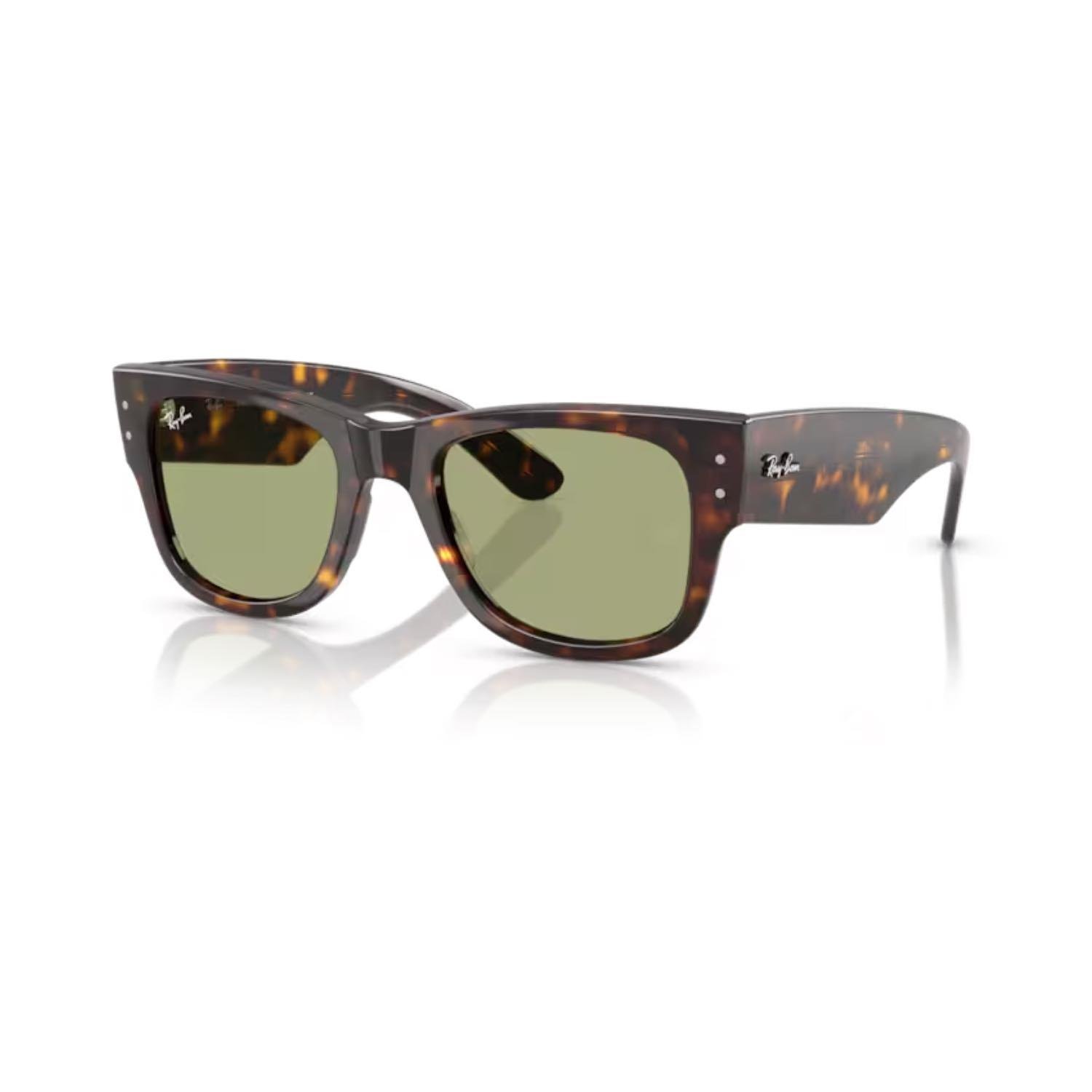Ray-Ban RB 0840S 9024E 51 Mega Wayfarer Unisex Kare Kırçıllı Kahverengi Kemik Güneş Gözlüğü