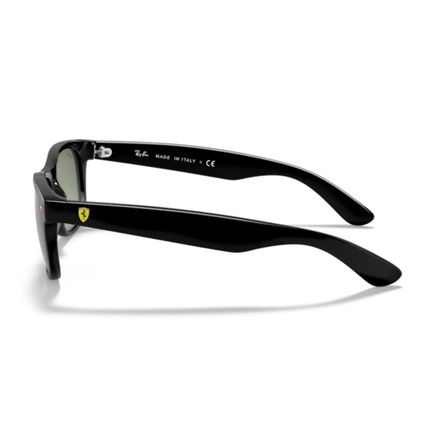 Ray-Ban RB 2132M F60131 55 Scuderia Ferrari New Wayfarer Unisex Oval Siyah Kemik Güneş Gözlüğü