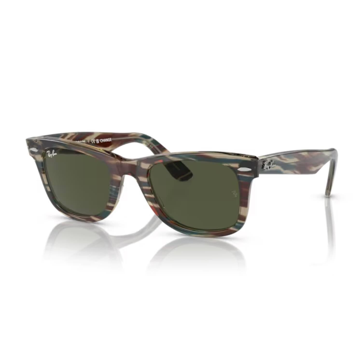 Ray-Ban RB 2140 138731 50 Wayfarer Change Unisex Dikdörtgen Çok Renkli Kemik Güneş Gözlüğü