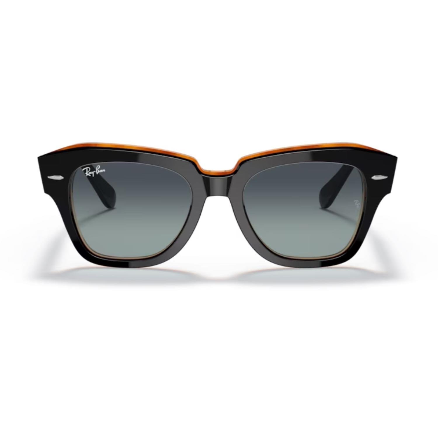 Ray-Ban RB 2186 132241 52 State Street Kadın Cat Eye Siyah Kemik Güneş Gözlüğü