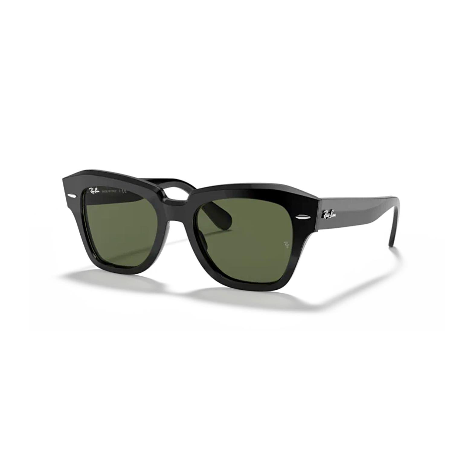 Ray-Ban RB 2186 90131 49 State Street Unisex Siyah Kemik Güneş Gözlüğü