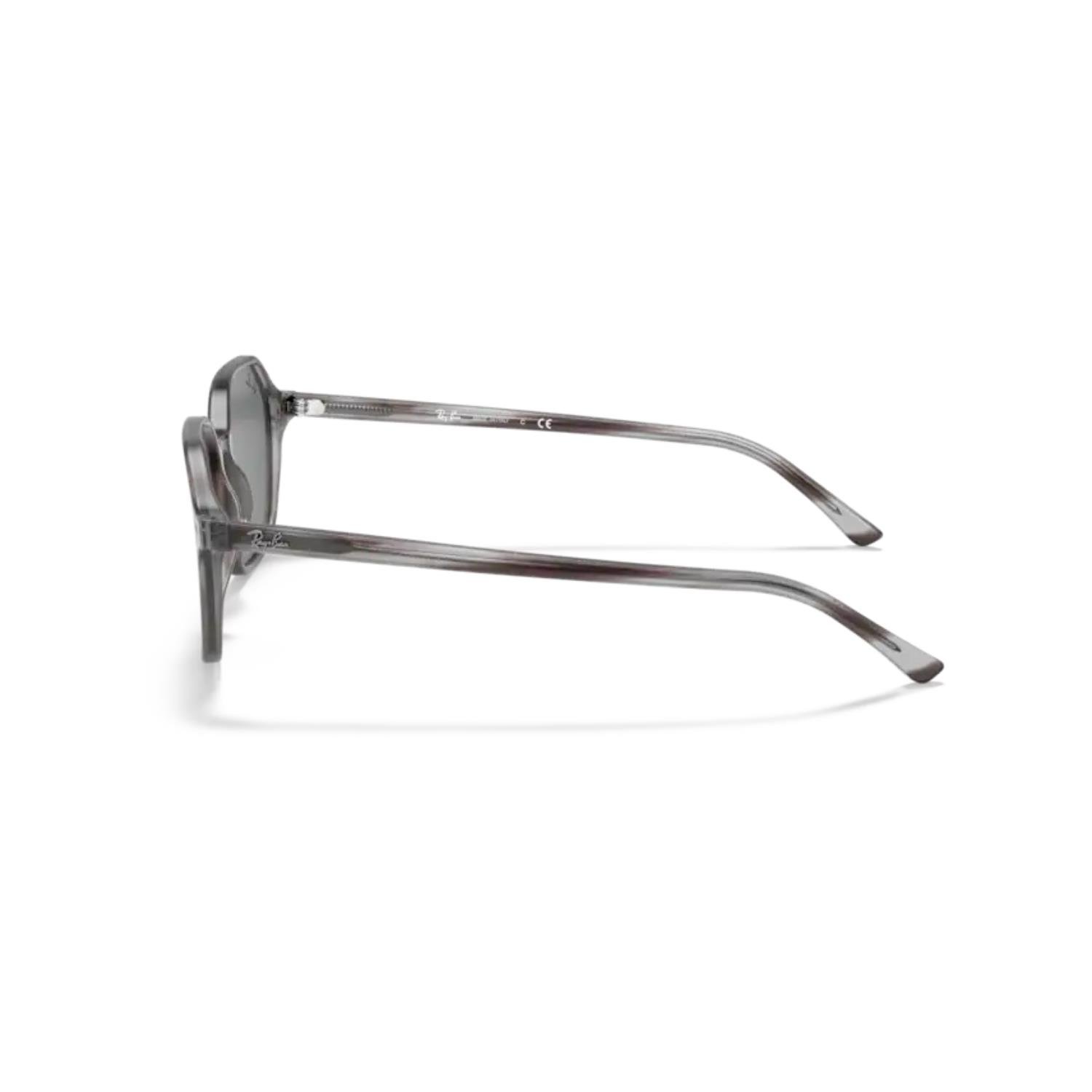 Ray-Ban RB 2194 1314B1 53 John Unisex Çizgili Gri Kemik Güneş Gözlüğü