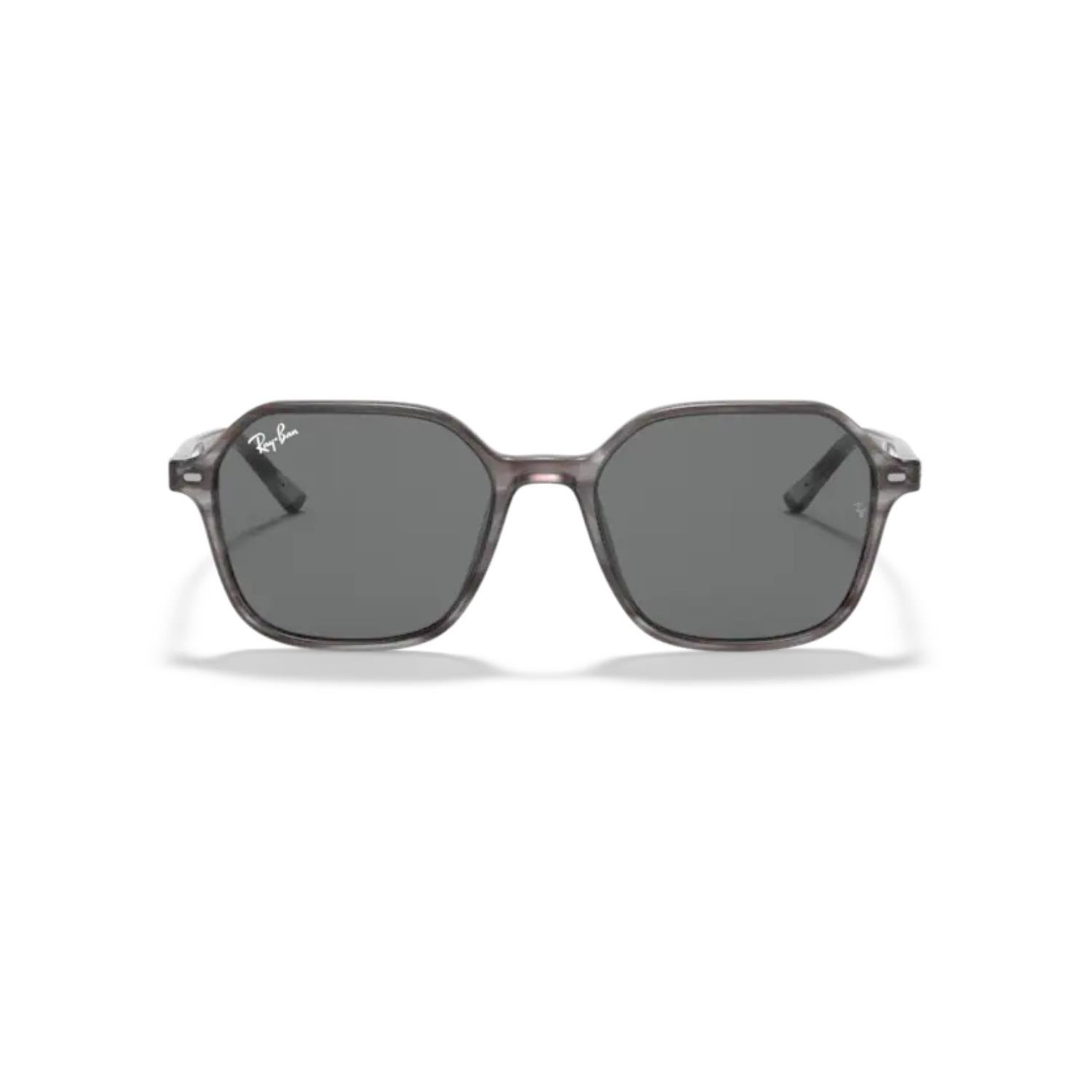 Ray-Ban RB 2194 1314B1 53 John Unisex Çizgili Gri Kemik Güneş Gözlüğü