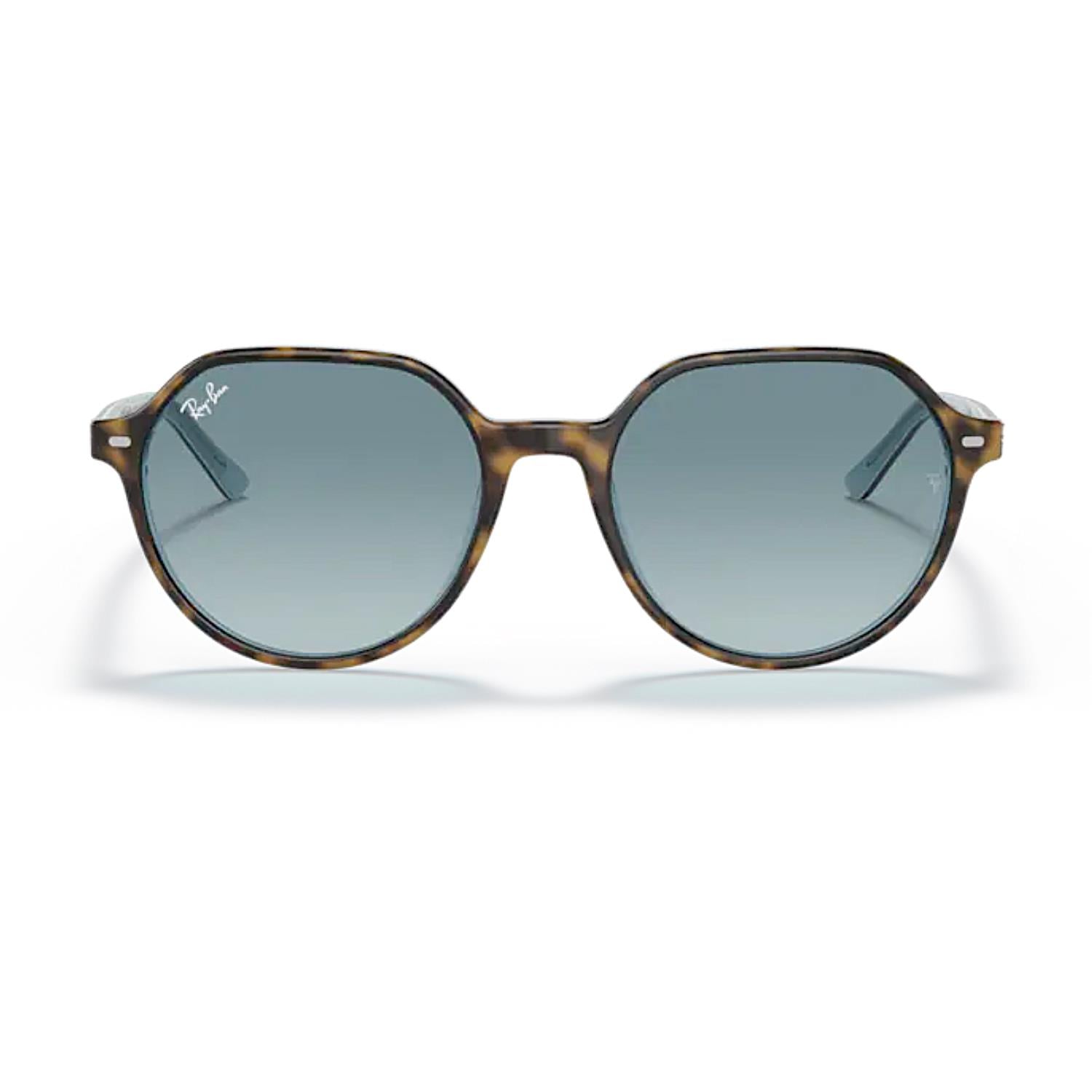 Ray-Ban RB 2195 13163M 55 Thalia Unisex Kahverengi Mavi Kemik Güneş Gözlüğü