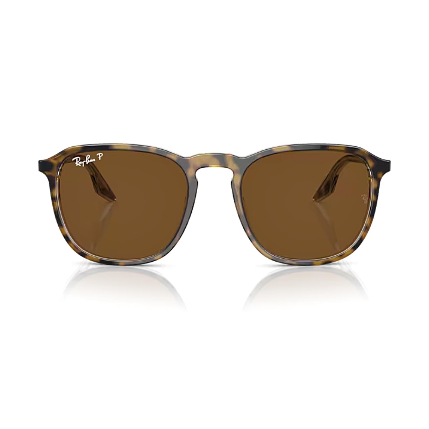 Ray-Ban RB 2203 139357 55 Unisex Kare Kırçıllı Kahverengi Kemik Güneş Gözlüğü