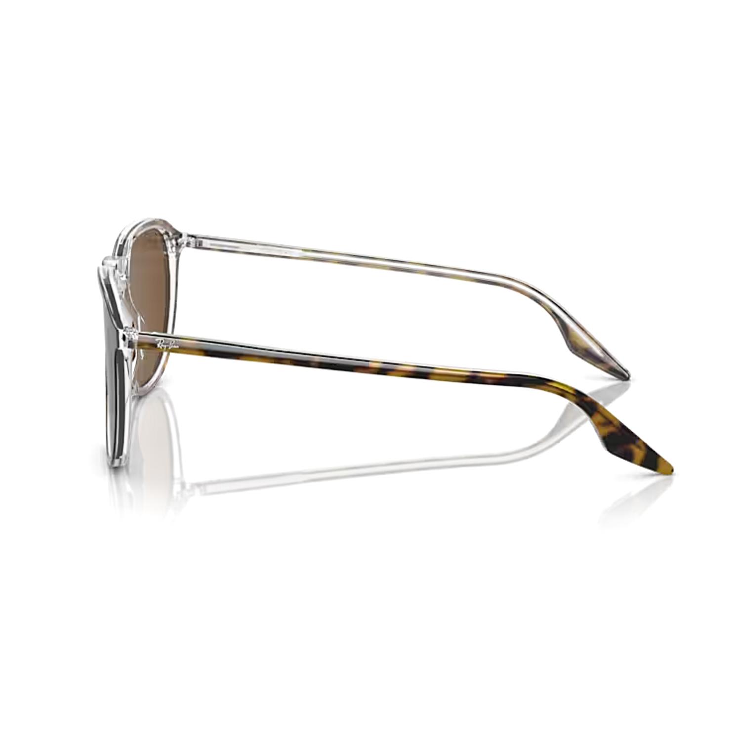 Ray-Ban RB 2203 139357 55 Unisex Kare Kırçıllı Kahverengi Kemik Güneş Gözlüğü