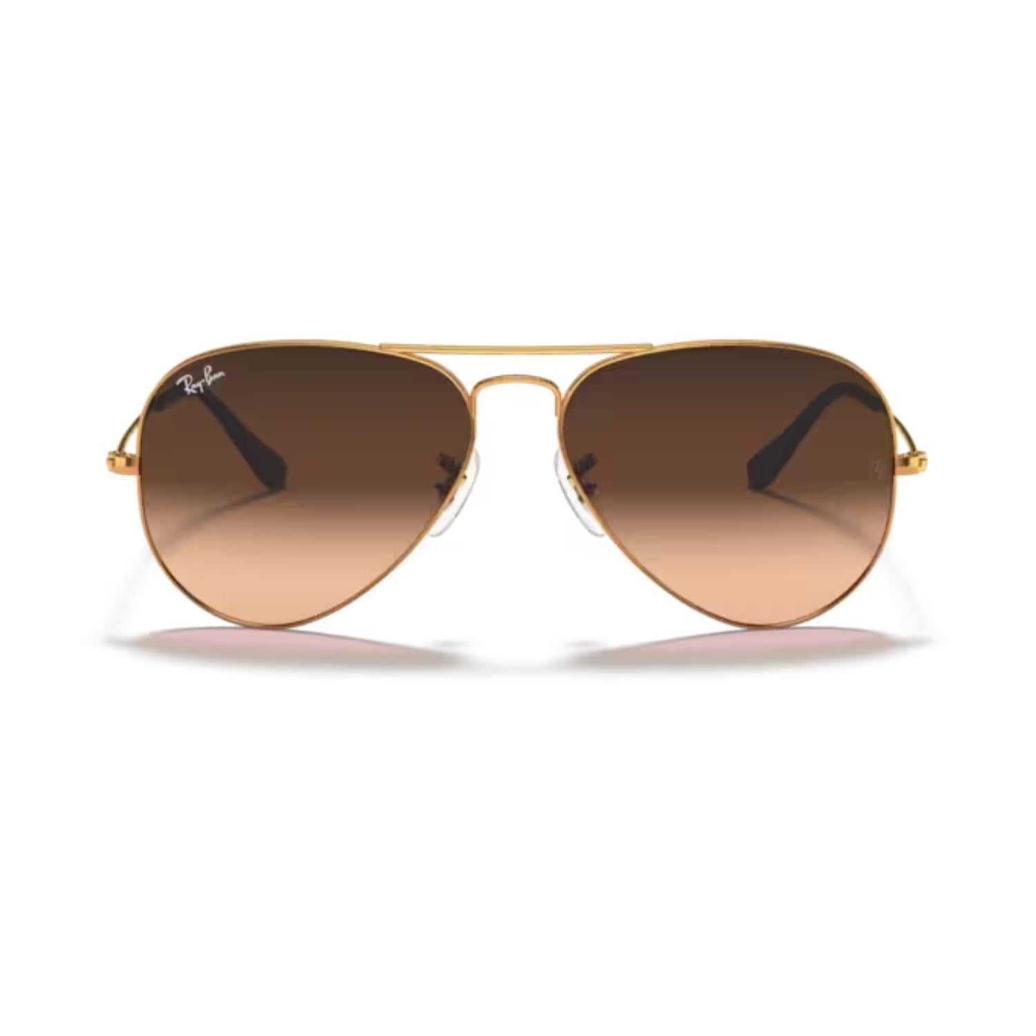 Ray-Ban RB 3025 9001A5 58 Aviator Large Metal Erkek Damla Açık Kahverengi Metal Güneş Gözlüğü