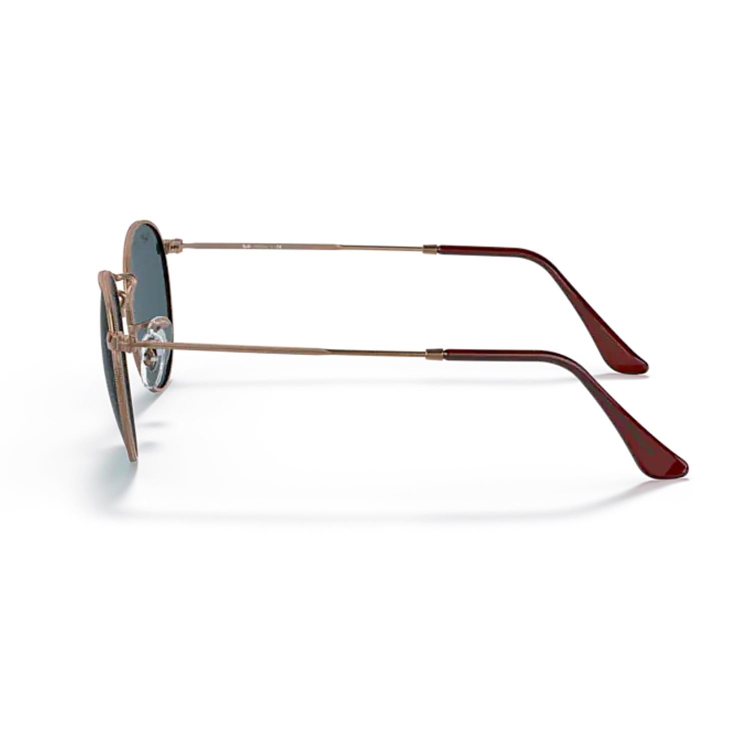 Ray-Ban RB 3447 9230R5 47 Unisex Bronz Yuvarlak Metal Güneş Gözlüğü