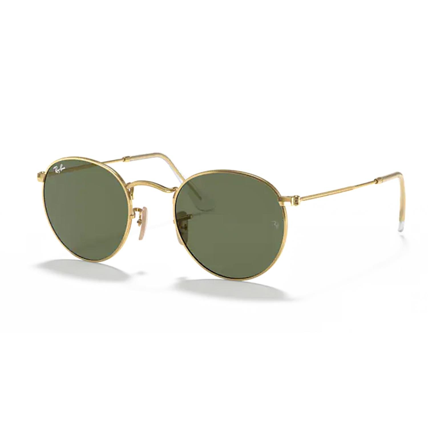 Ray-Ban RB 3447N 001 50 Unisex Altın Yuvarlak Metal Güneş Gözlüğü