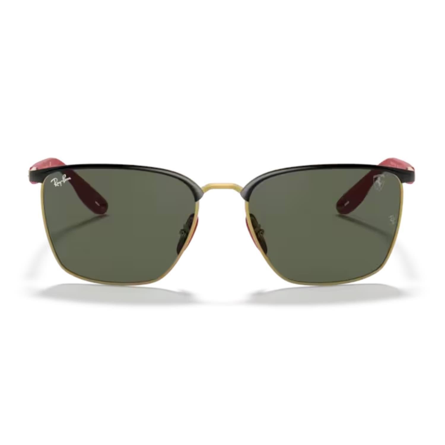 Ray-Ban RB 3673M F06171 56 Scuderia Ferrari Unisex Oval Siyah Metal Güneş Gözlüğü