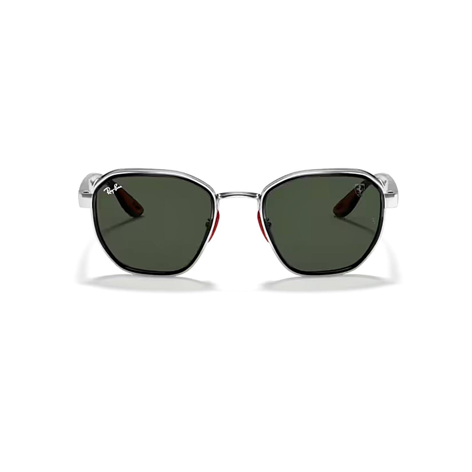 Ray-Ban RB 3674M F00771 51 Scuderia Ferrari Unisex Geometrik Gümüş Metal Güneş Gözlüğü