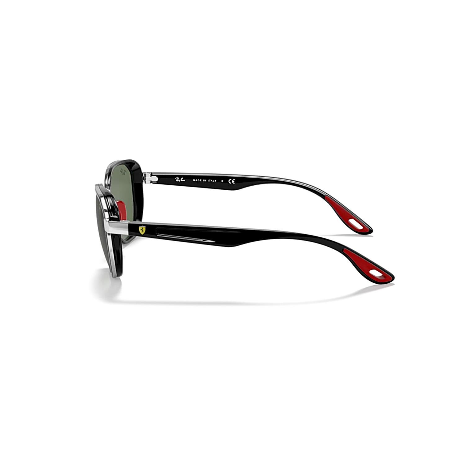 Ray-Ban RB 3674M F00771 51 Scuderia Ferrari Unisex Geometrik Gümüş Metal Güneş Gözlüğü