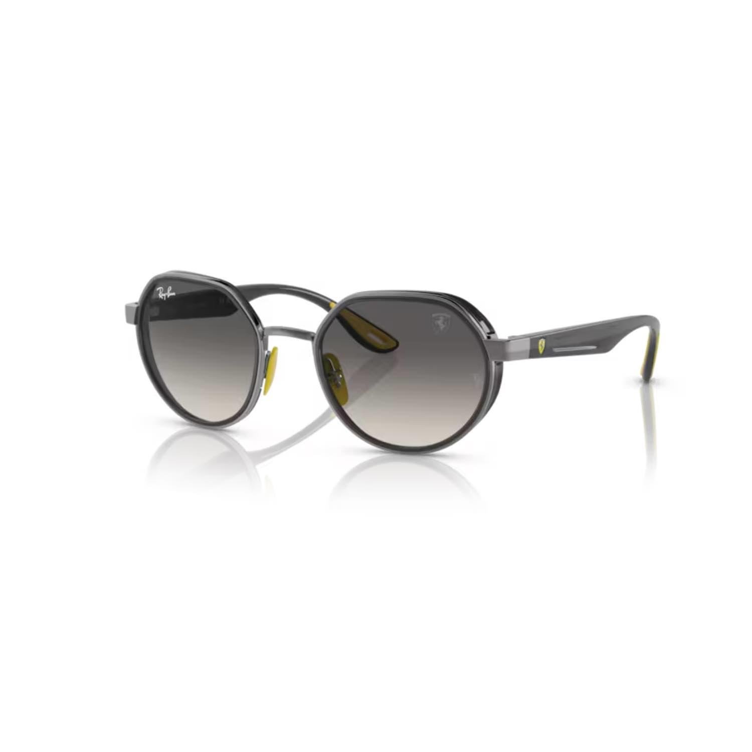 Ray-Ban RB 3703M F03011 51 Scuderia Ferrari Unisex Geometrik Gun Metal Güneş Gözlüğü