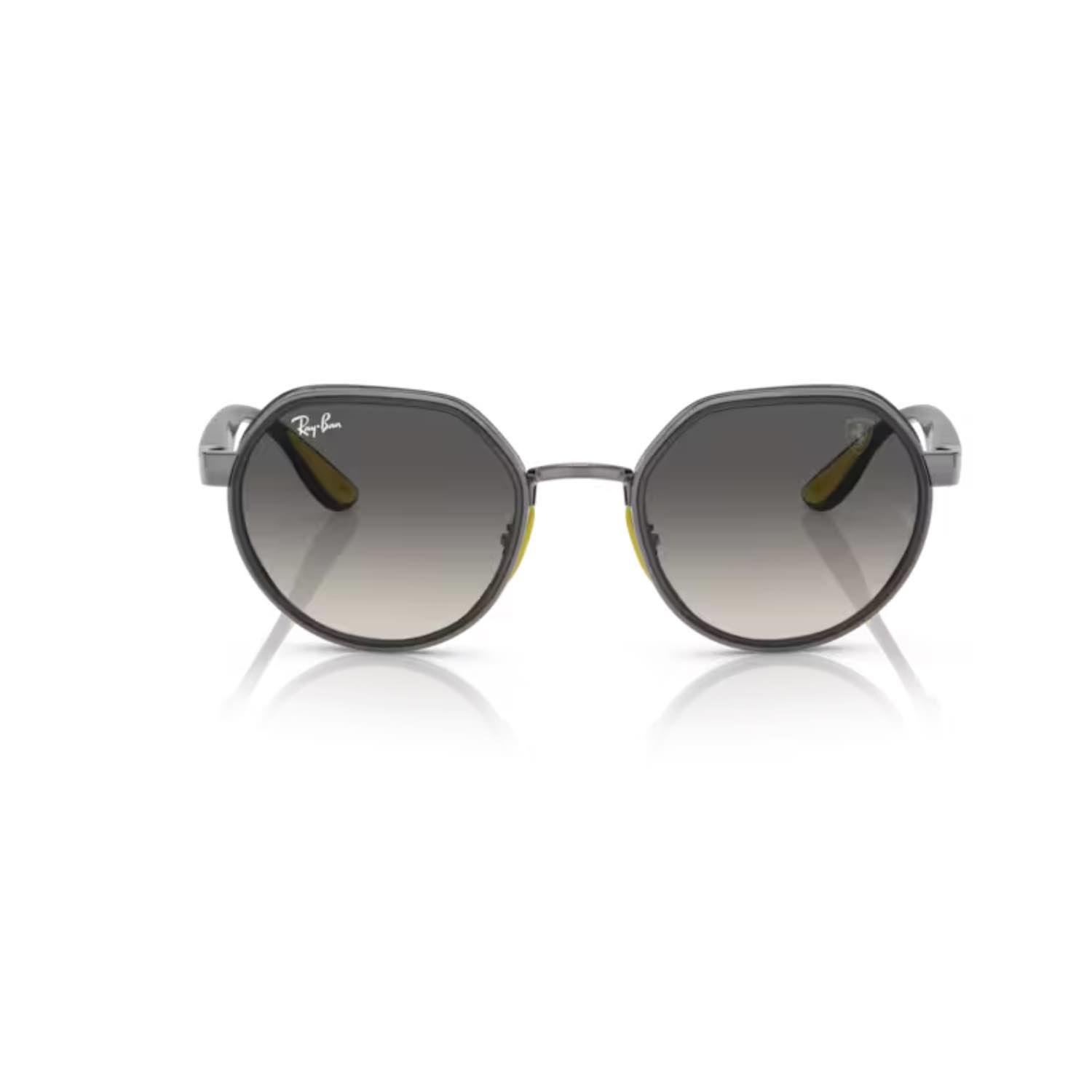 Ray-Ban RB 3703M F03011 51 Scuderia Ferrari Unisex Geometrik Gun Metal Güneş Gözlüğü