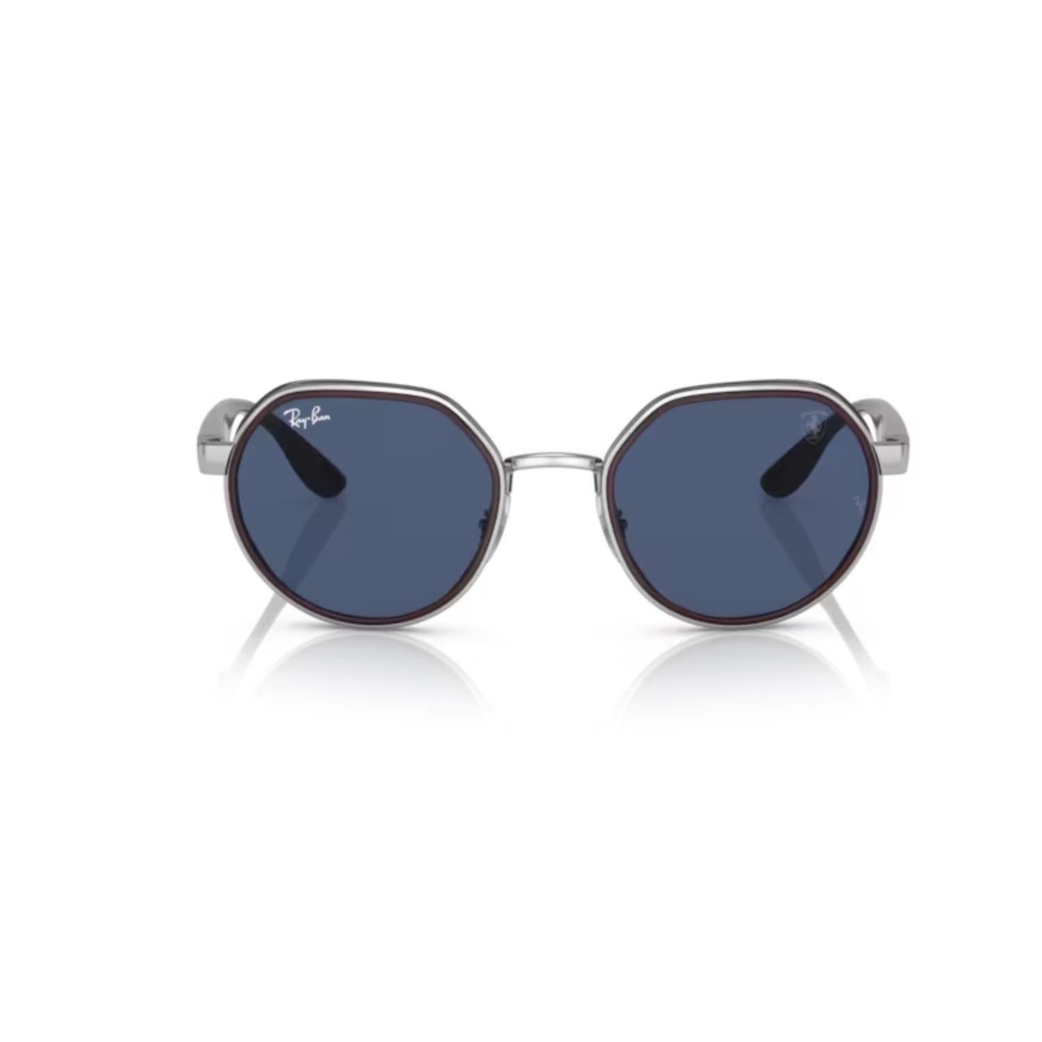 Ray-Ban RB 3703M F07780 51 Scuderia Ferrari Unisex Geometrik Gri Metal Güneş Gözlüğü