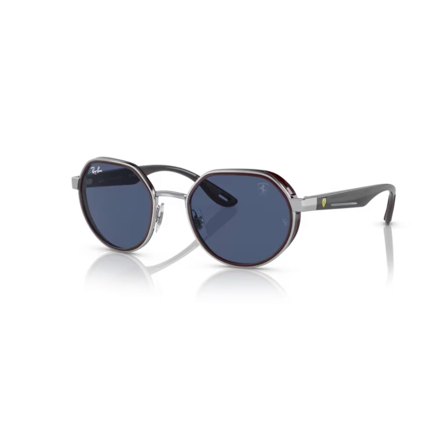 Ray-Ban RB 3703M F07780 51 Scuderia Ferrari Unisex Geometrik Gri Metal Güneş Gözlüğü