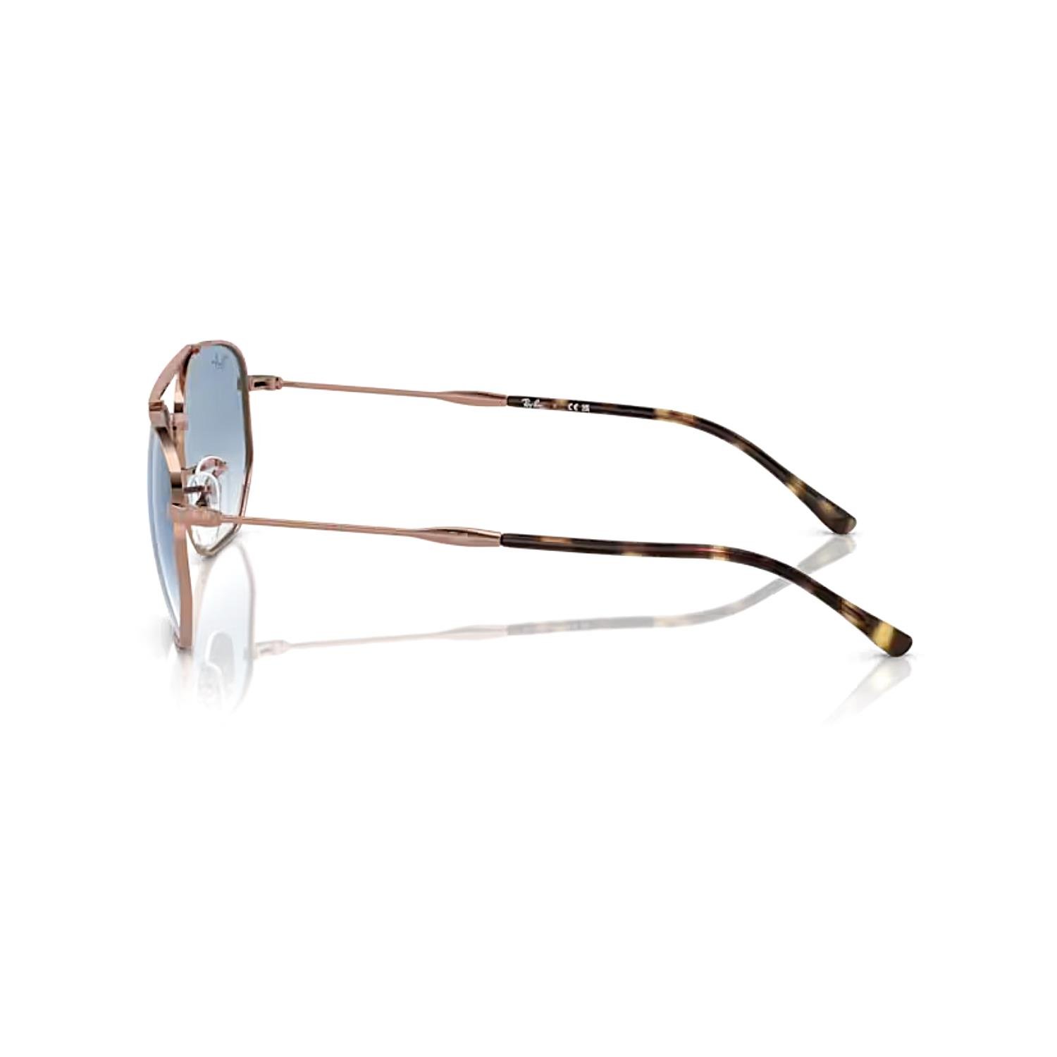 Ray-Ban RB 3707 92023F 57 Unisex Geometrik Rose Gold Metal Güneş Gözlüğü