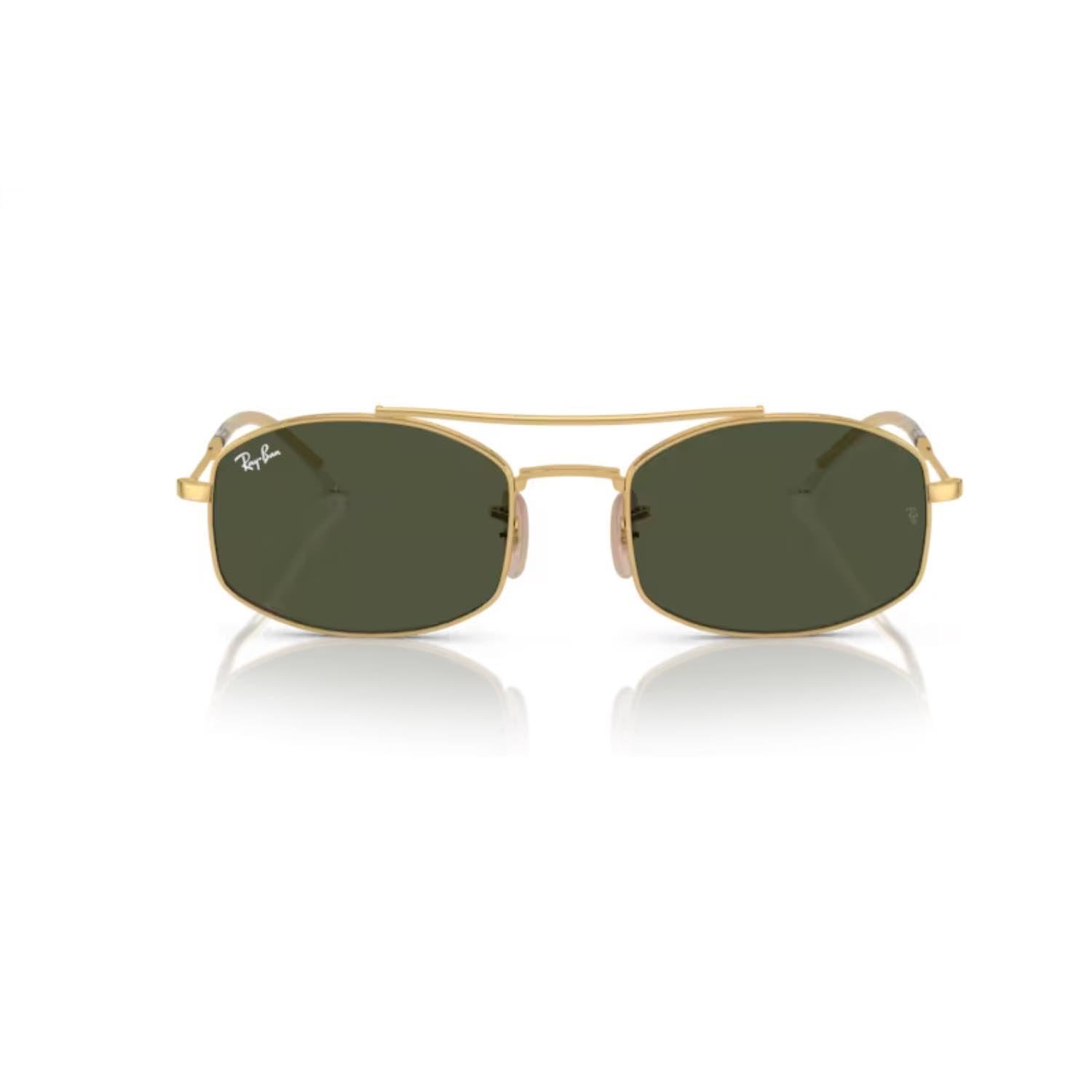 Ray-Ban RB 3719 00131 51 Unisex Oval Gold Metal Güneş Gözlüğü