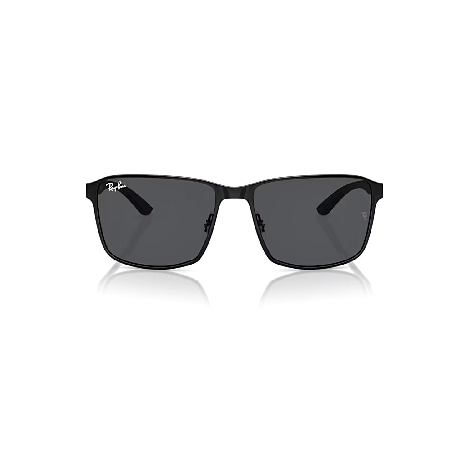 Ray-Ban RB 3721 18687 59 Unisex Kare Siyah Metal Güneş Gözlüğü