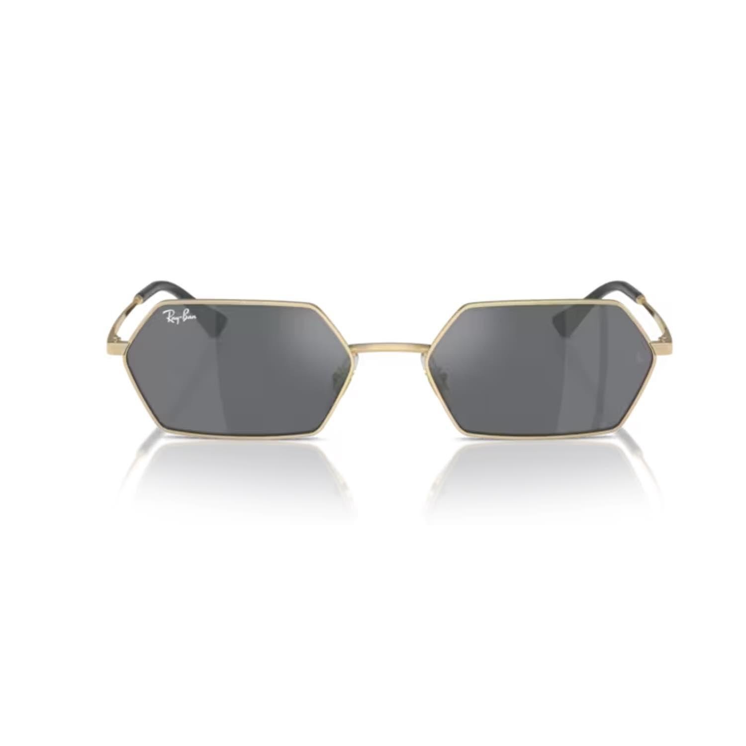 Ray-Ban RB 3728 92136V 55 Unisex Geometrik Gold Metal Güneş Gözlüğü