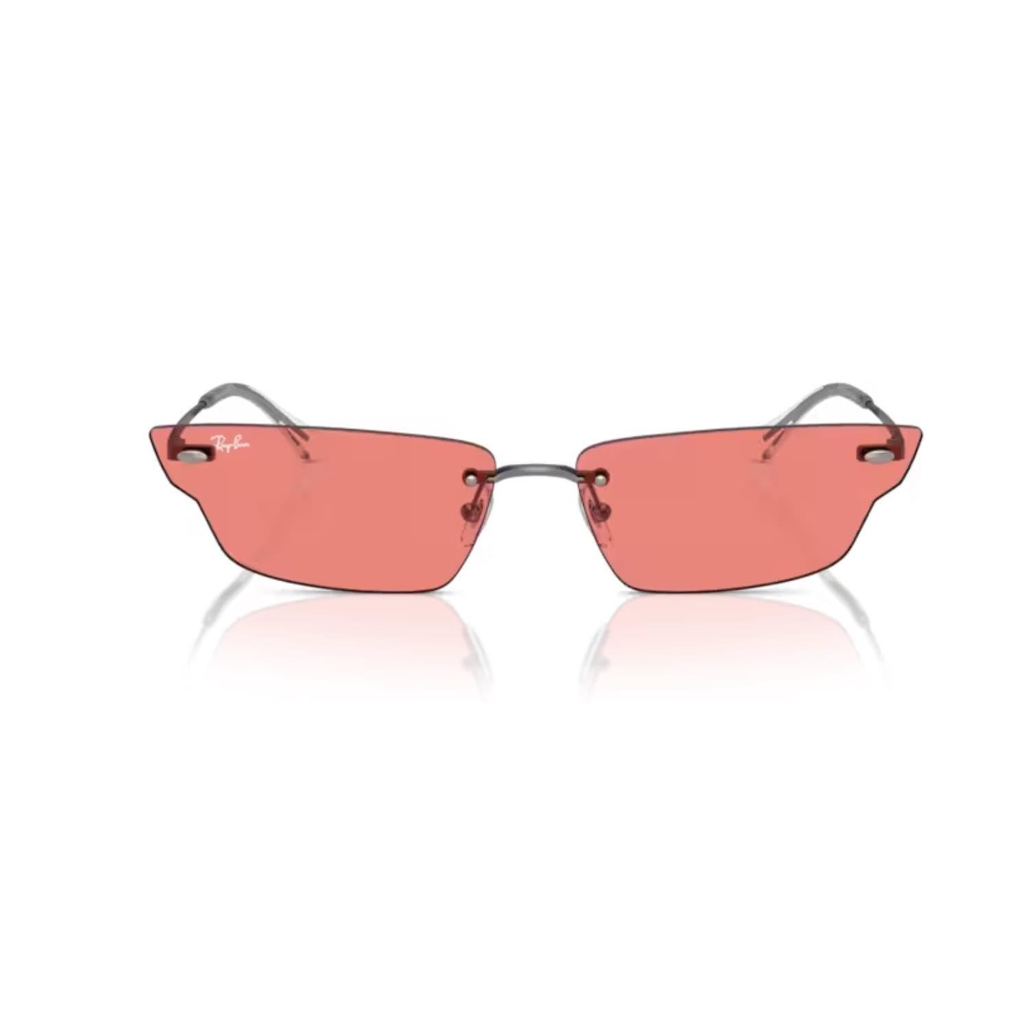 Ray-Ban RB 3731 00484 63 Unisex Geometrik Çerçevesiz Güneş Gözlüğü