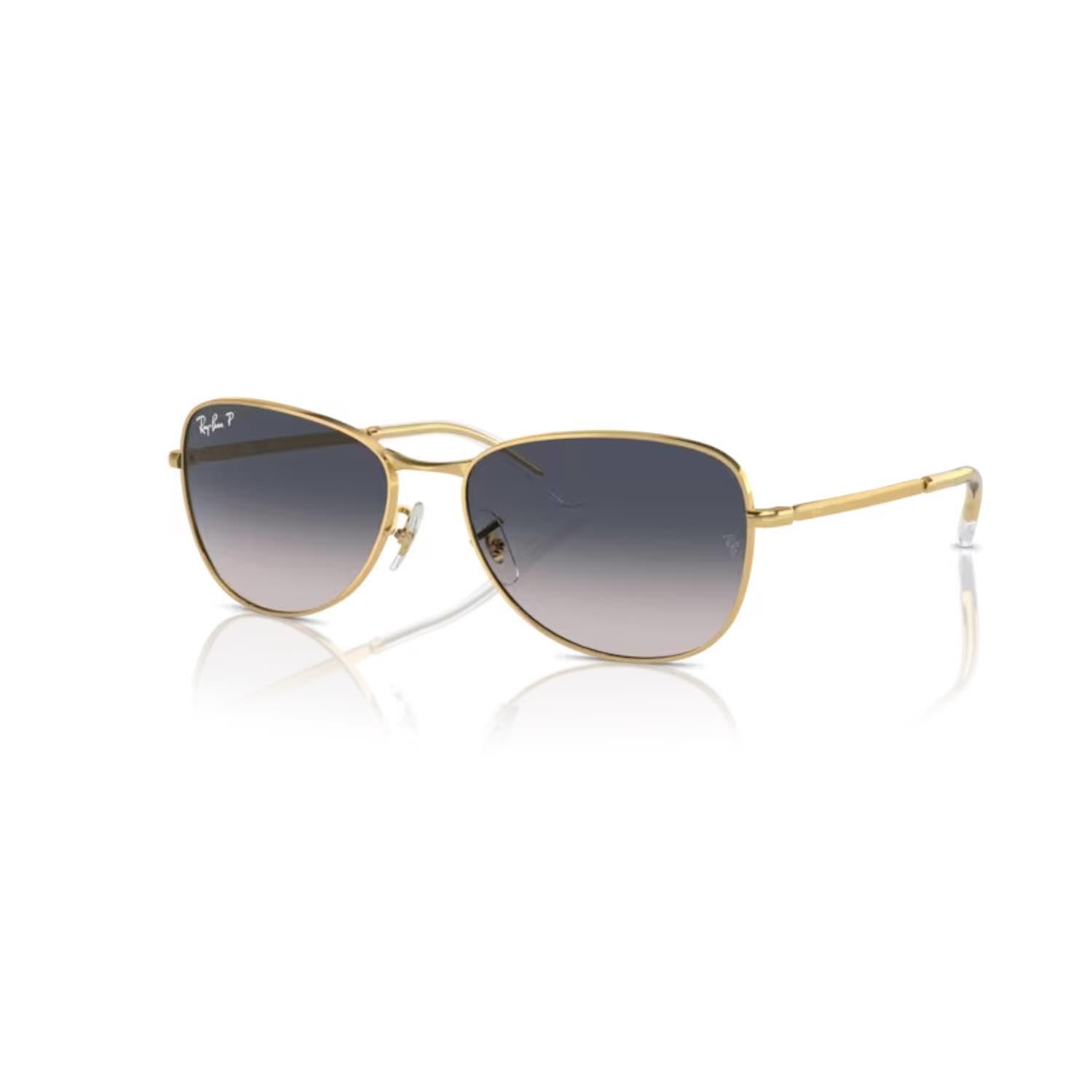 Ray-Ban RB 3733 00178 56 Unisex Geometrik Gold Metal Güneş Gözlüğü
