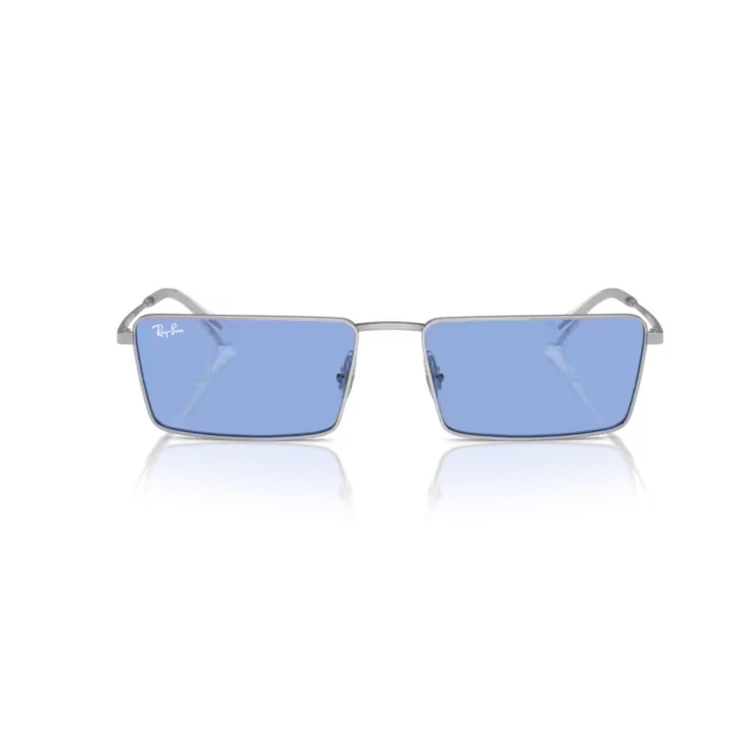 Ray-Ban RB 3741 00380 56 Unisex Dikdörtgen Gri Metal Güneş Gözlüğü