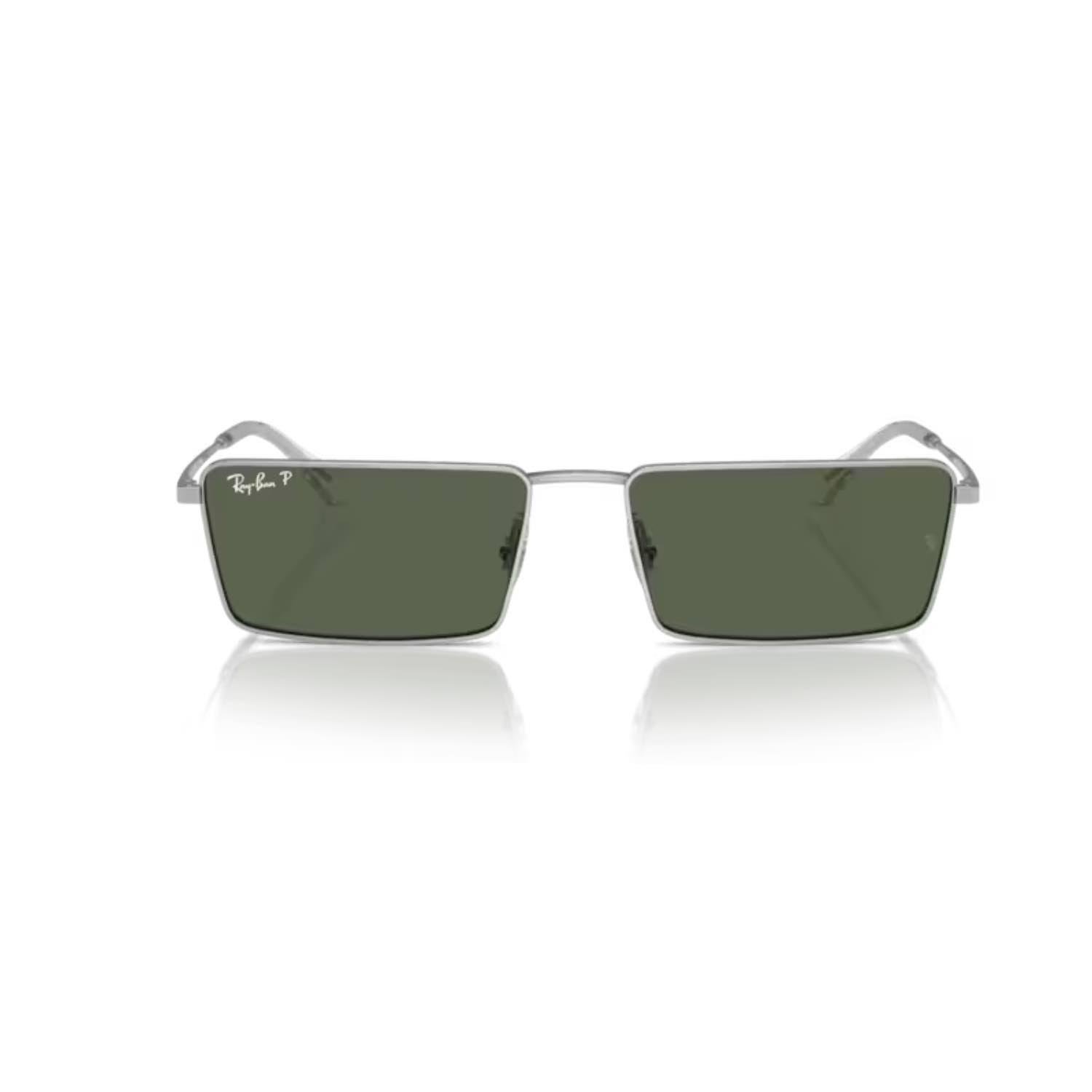 Ray-Ban RB 3741 0039A 59 Unisex Dikdörtgen Gri Metal Güneş Gözlüğü