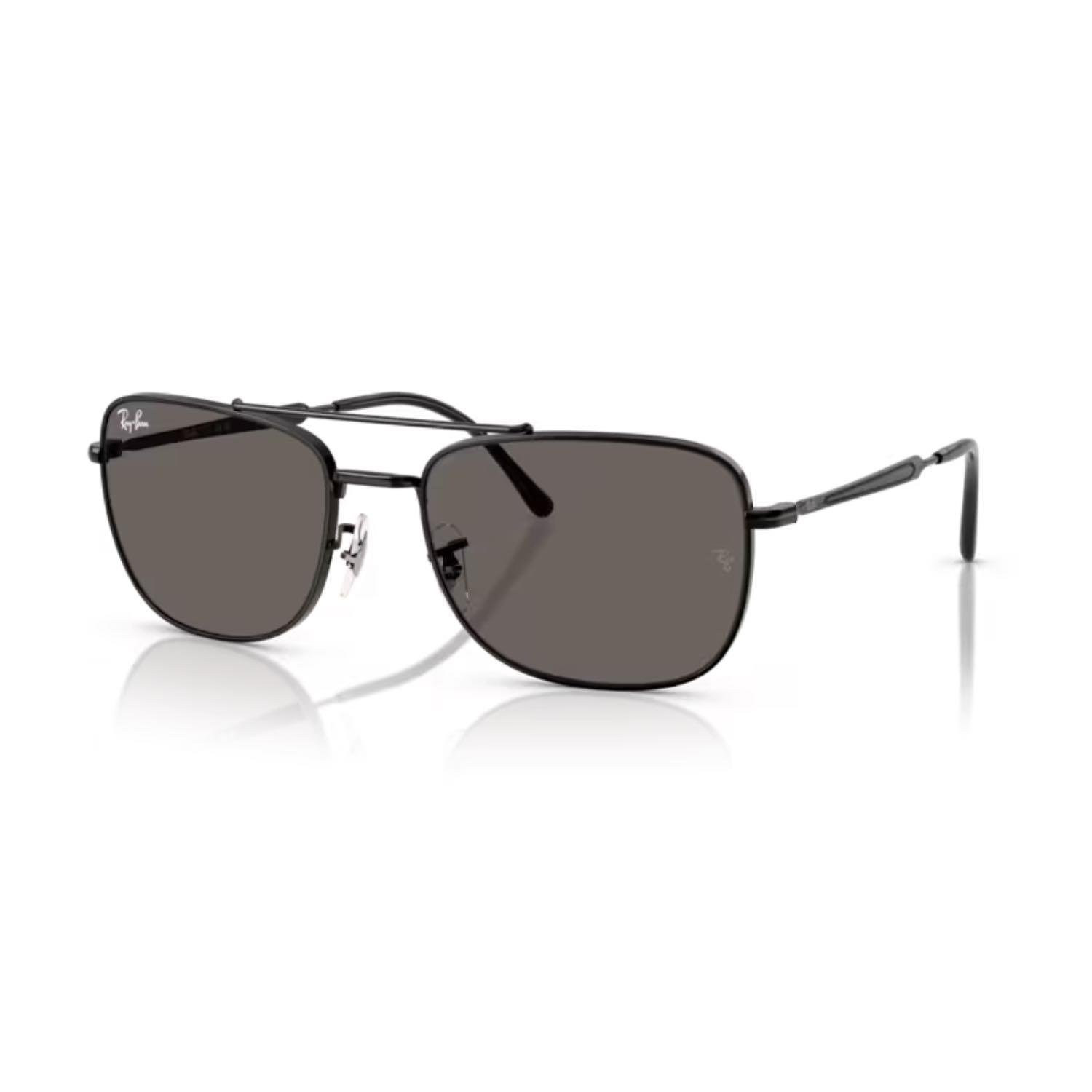 Ray-Ban RB 3755 002 B1 59 Unisex Pilot Siyah Metal Güneş Gözlüğü