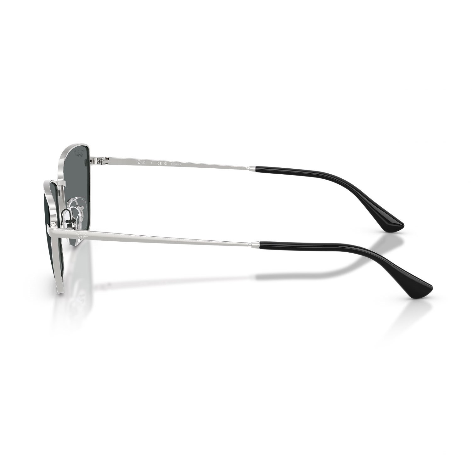 Ray-Ban RB 3783 00381 53 Unisex Polarize Geometrik Gümüş Metal Güneş Gözlüğü