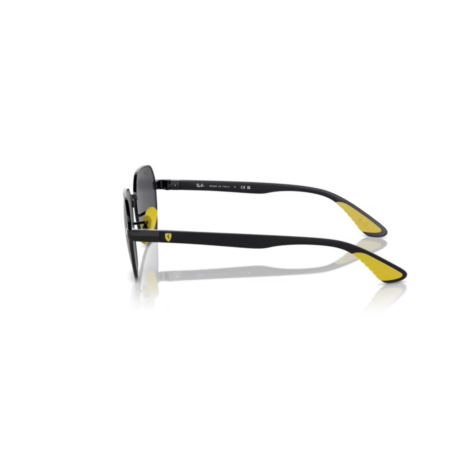 Ray-Ban RB 3794M F09487 54 Scuderia Ferrari Unisex Geometrik Siyah Metal Güneş Gözlüğü