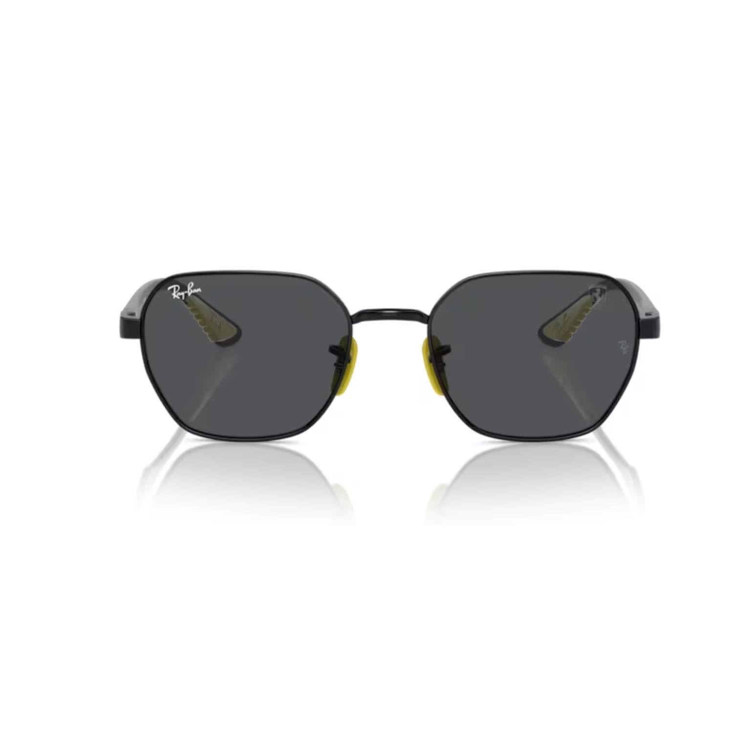 Ray-Ban RB 3794M F09487 54 Scuderia Ferrari Unisex Geometrik Siyah Metal Güneş Gözlüğü
