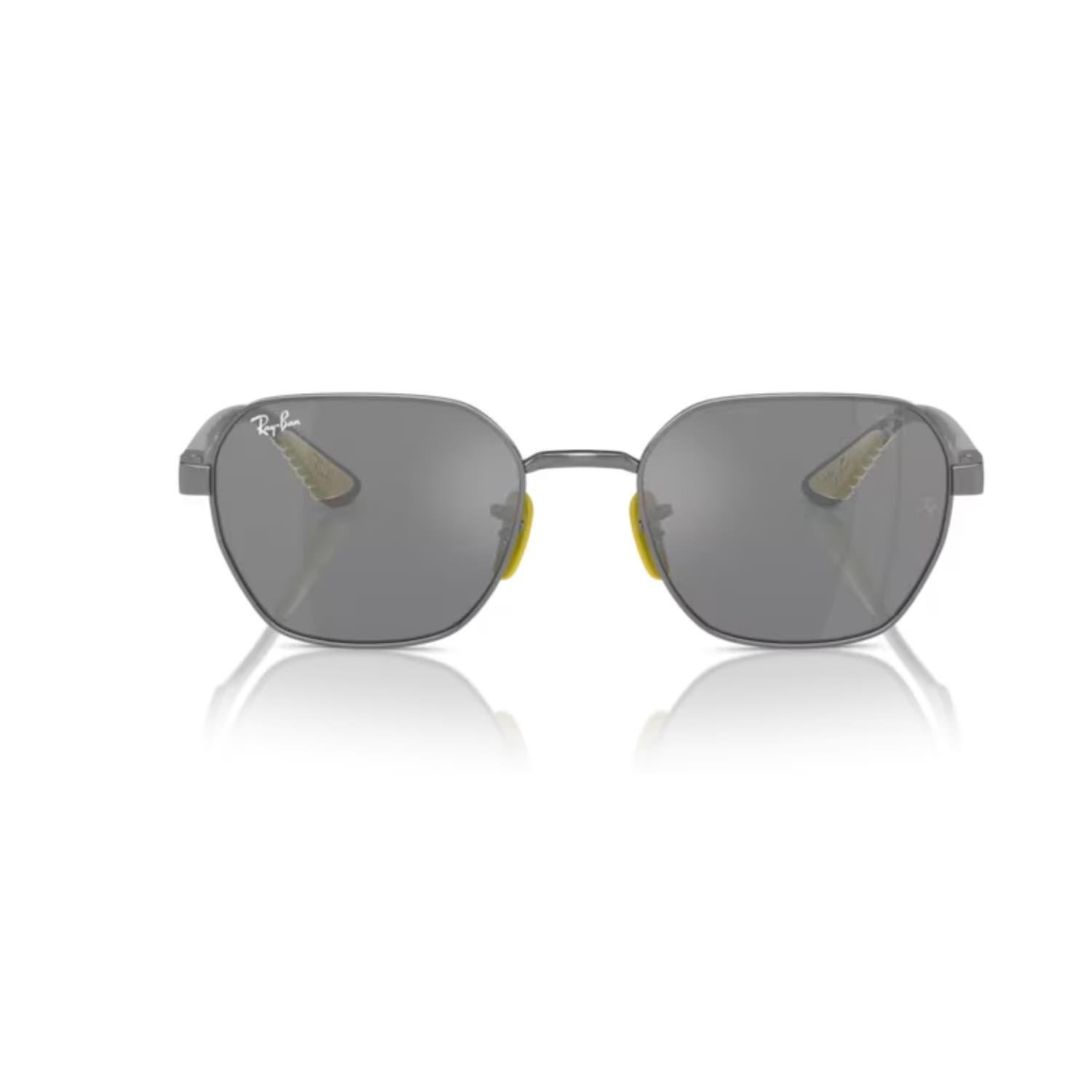 Ray-Ban RB 3794M F0956G 54 Scuderia Ferrari Unisex Gri Metal Güneş Gözlüğü