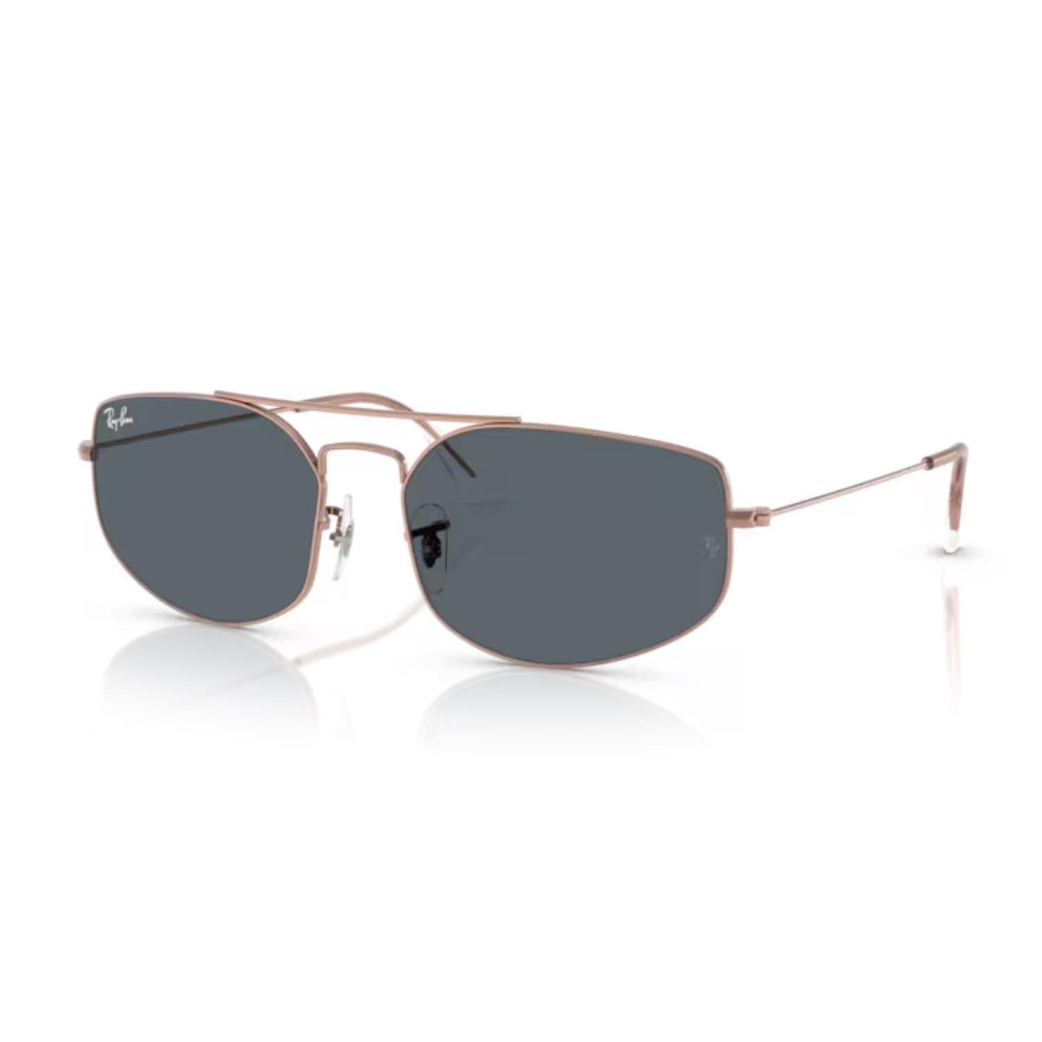 Ray-Ban RB 3845 9035R5 57 Unisex Geometrik Bronz Metal Güneş Gözlüğü