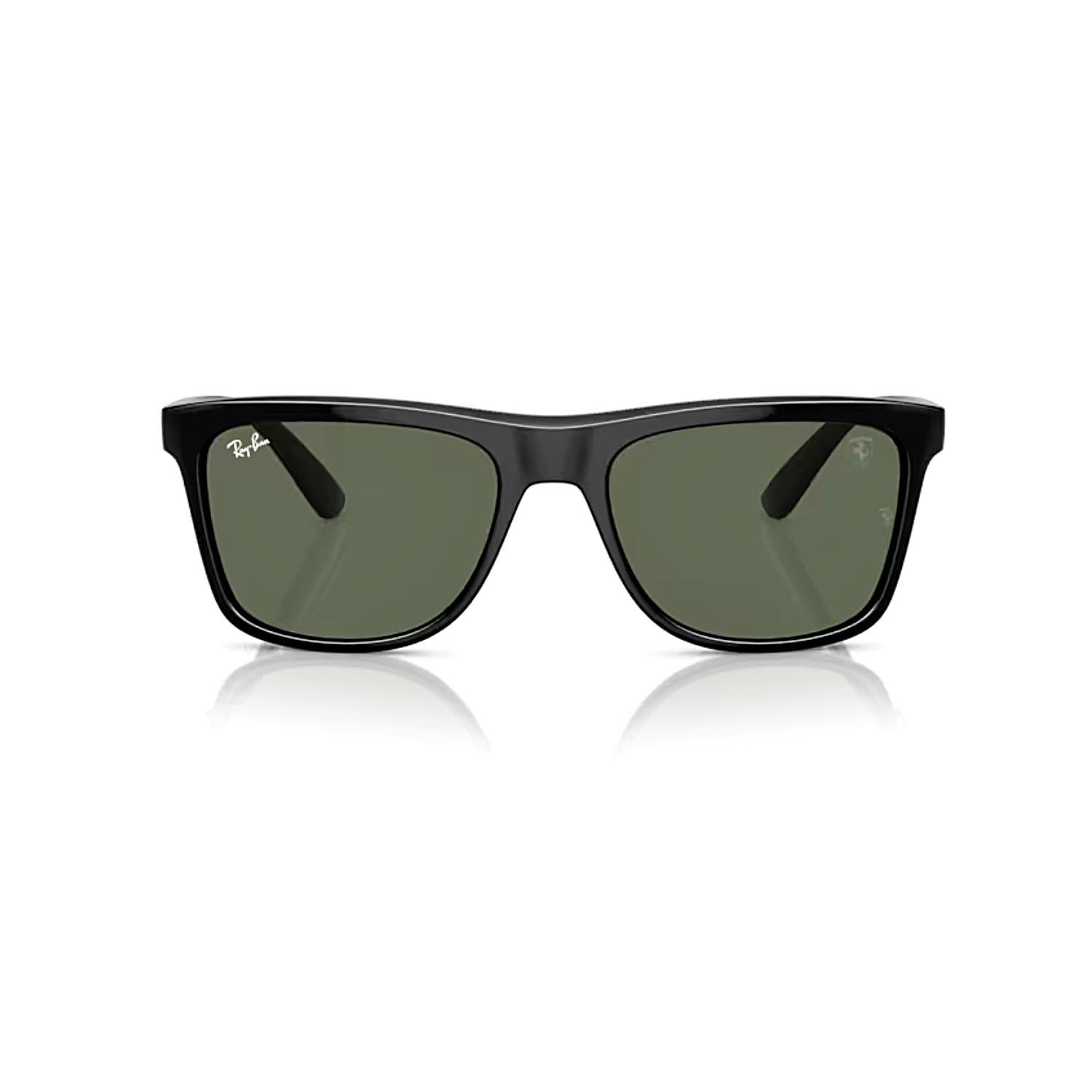 Ray-Ban RB 4413M F68371 57 Scuderia Ferrari Unisex Kare Siyah Kemik Güneş Gözlüğü