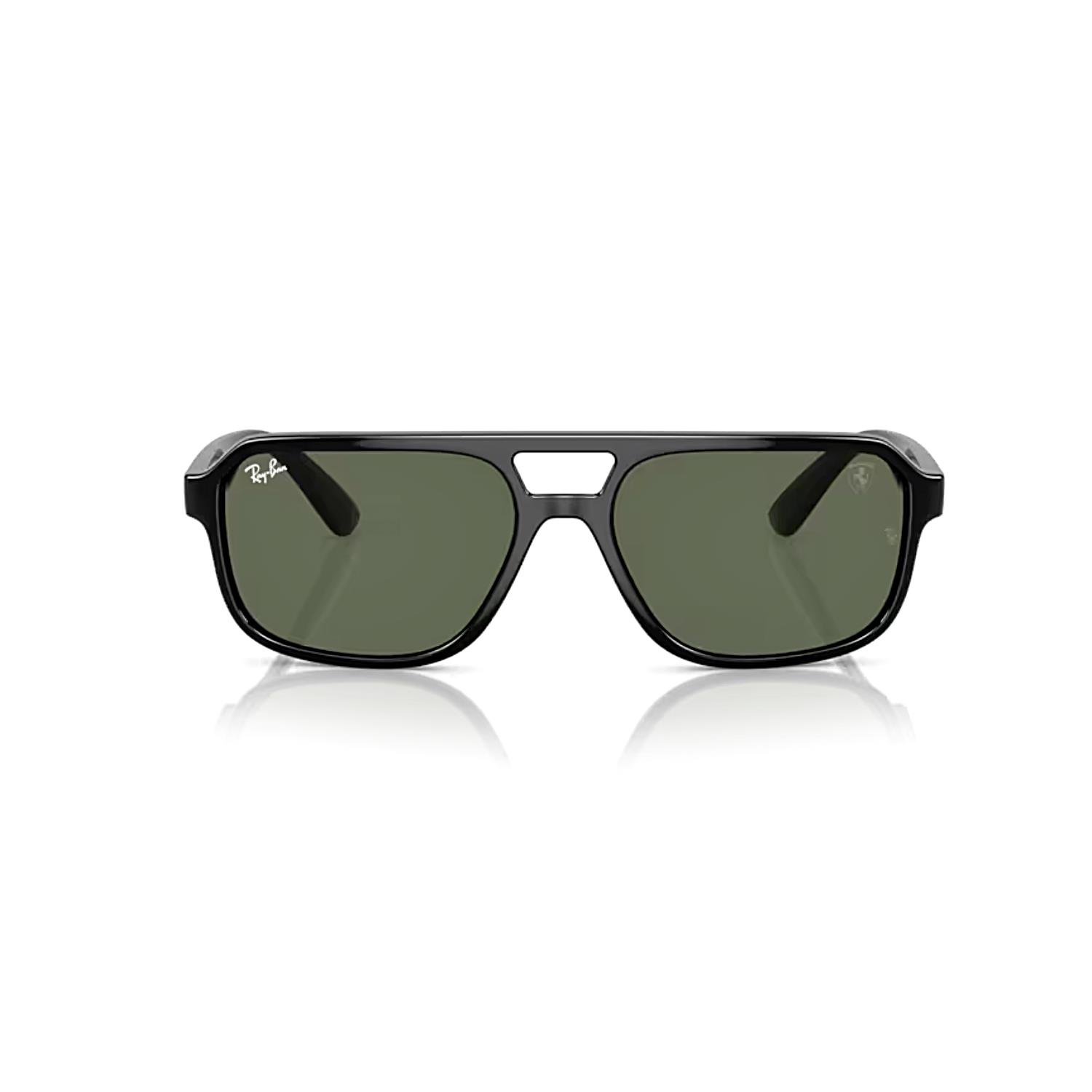Ray-Ban RB 4414M F68371 58 Scuderia Ferrari Unisex Geometrik Siyah Kemik Güneş Gözlüğü