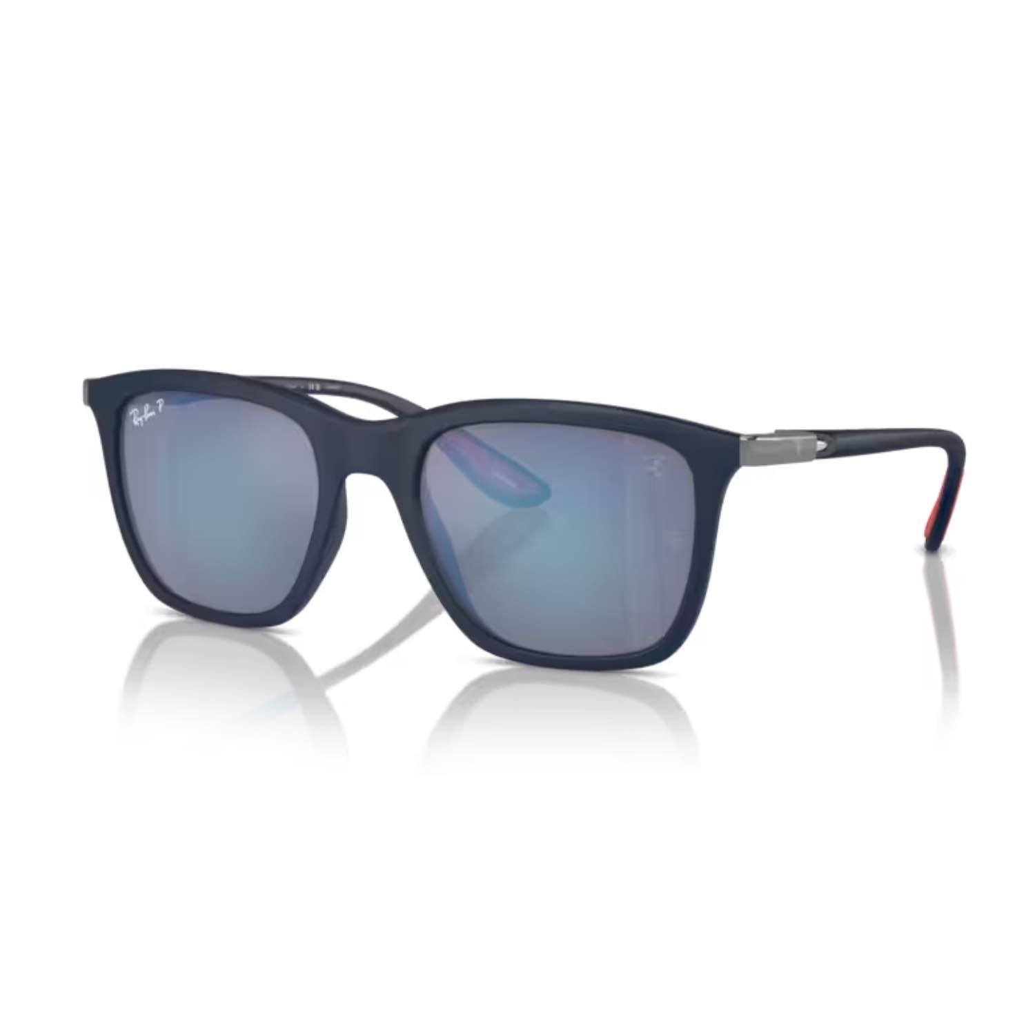 Ray-Ban RB 4433M F698H0 54 Scuderia Ferrarii Unisex Oval Mavi Kemik Güneş Gözlüğü