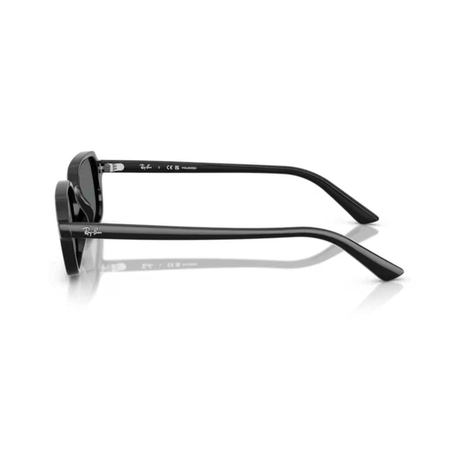 Ray-Ban RB 4455 667781 52 Polarize Zuri Unisex Yastık Siyah Kemik Güneş Gözlüğü