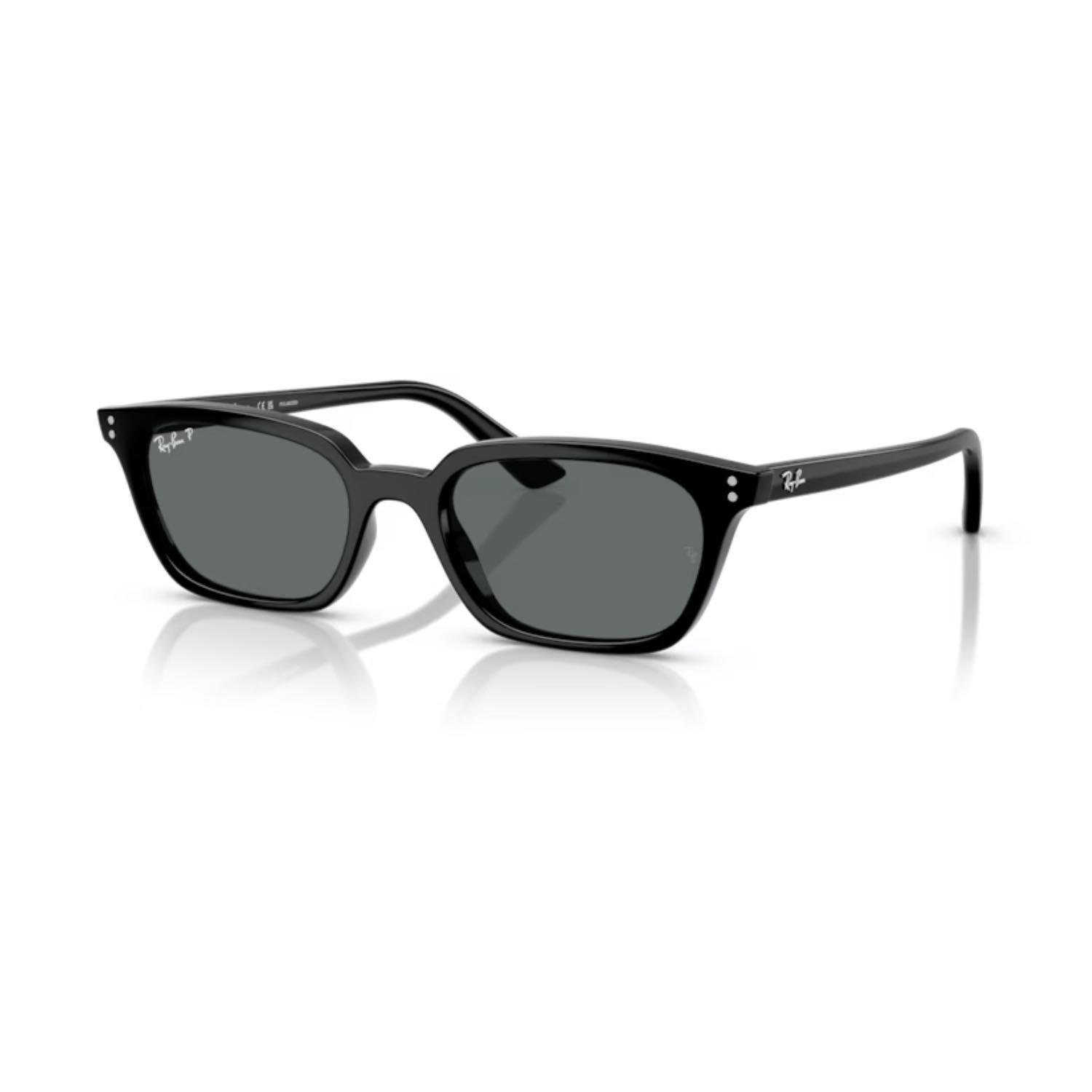Ray-Ban RB 4456 667781 53 Polarize Zaya Unisex Yastık Siyah Kemik Güneş Gözlüğü