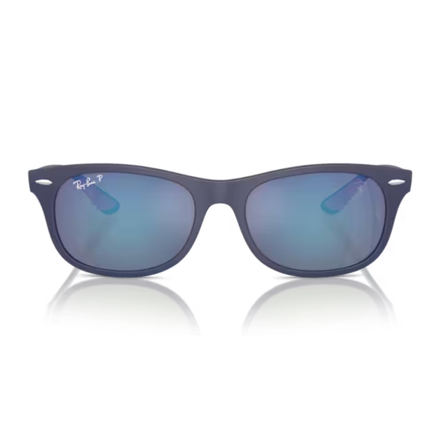 Ray-Ban RB 4607M F604H0 55 Scuderia Ferrari Unisex Oval Mavi Kemik Güneş Gözlüğü